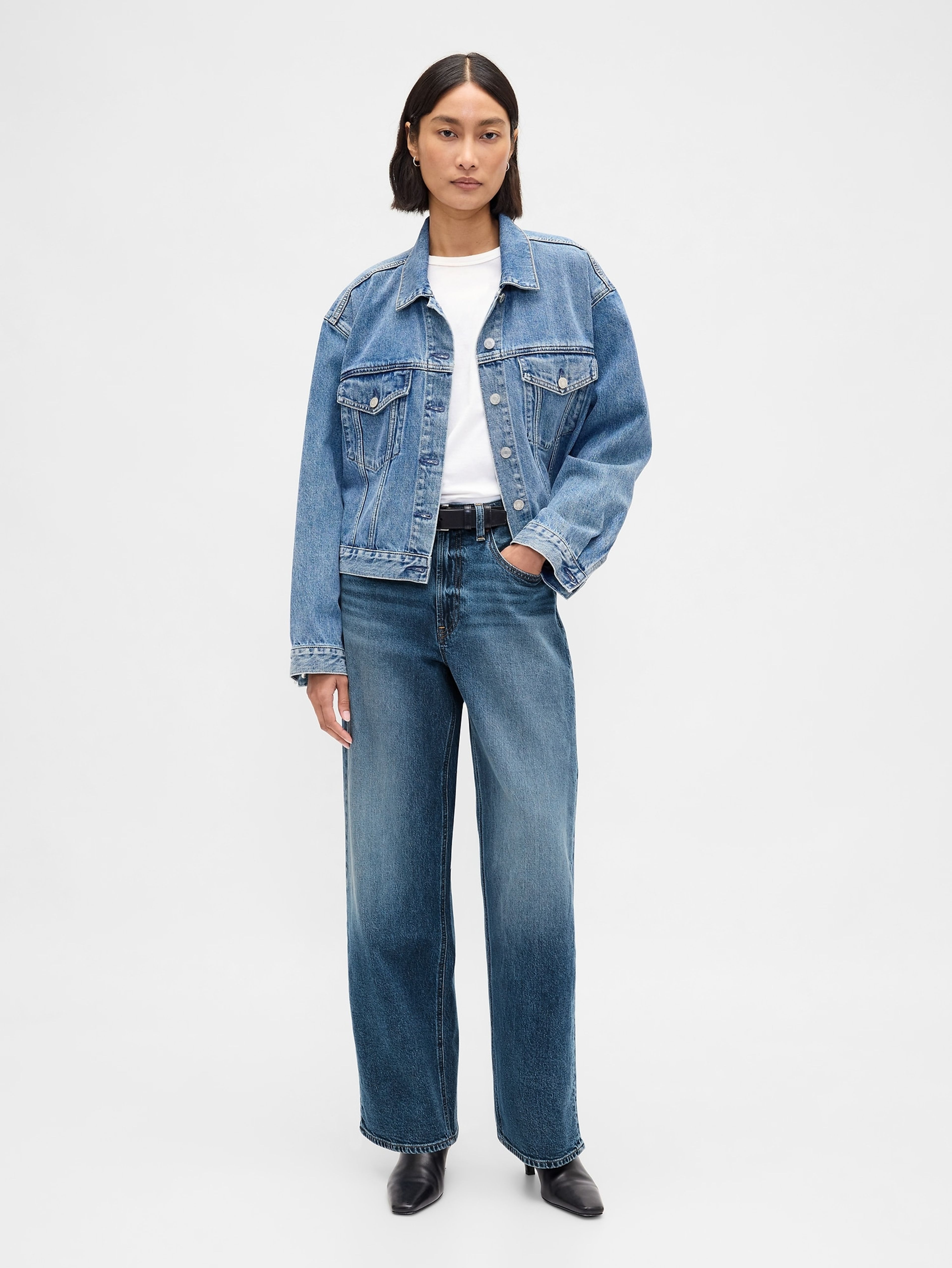 Damen-Jeans 90er Loose High Rise