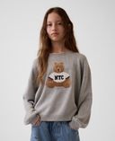 Dziecięcy sweter oversize Brannan Bear-Szary - 001