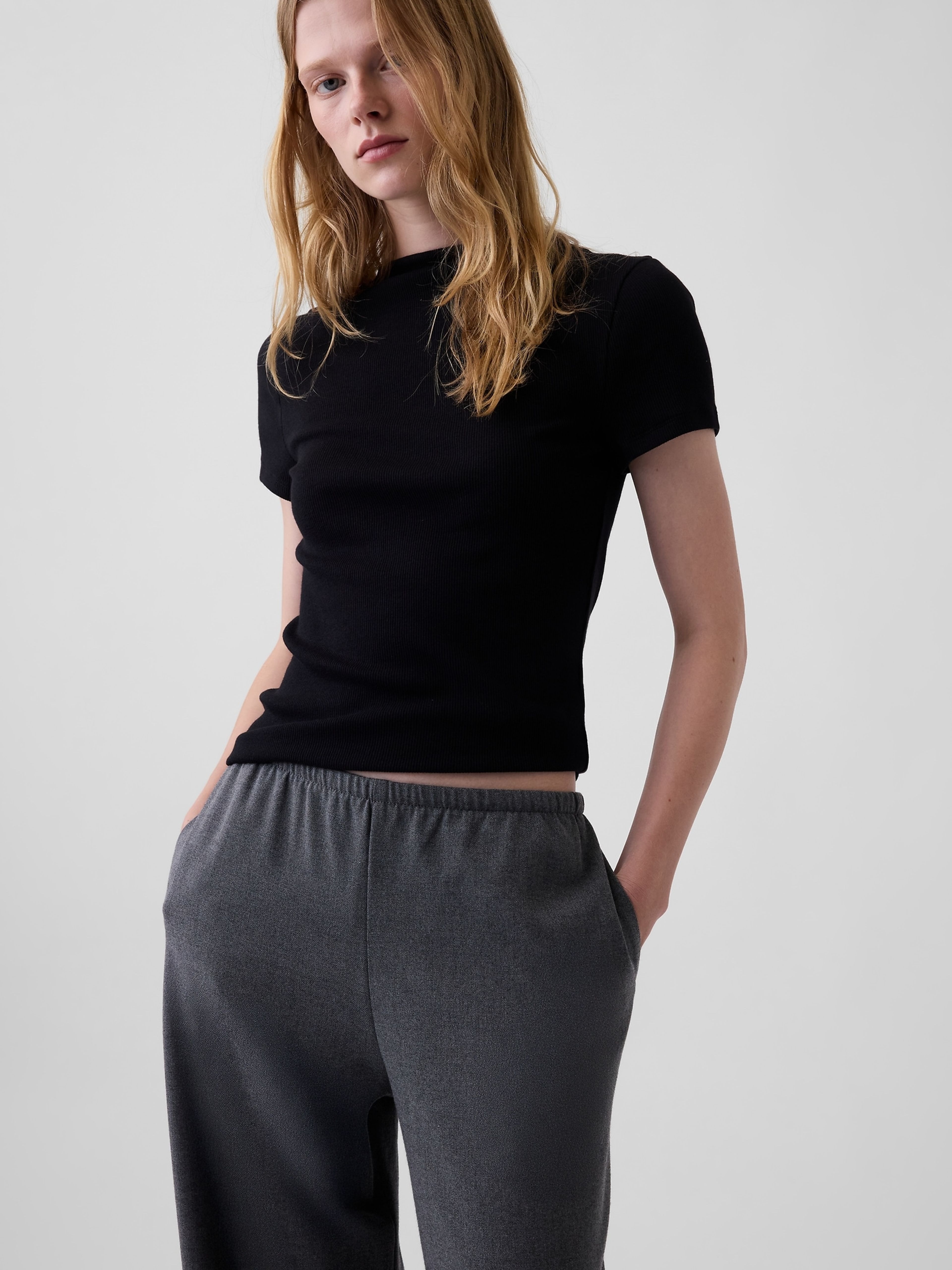 Nohavice wide-leg Easy - 005