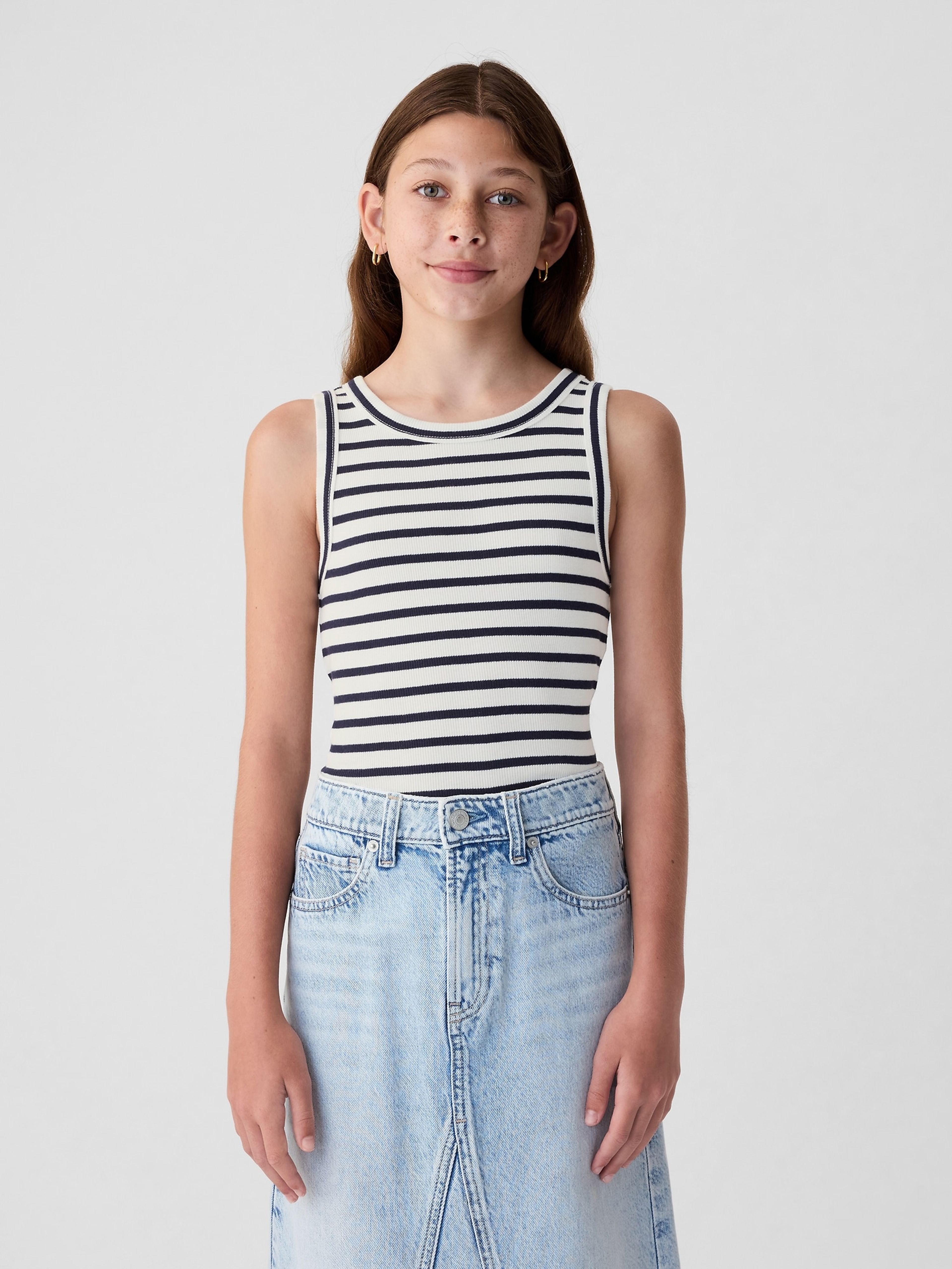 Geripptes Kinder Tank-Top