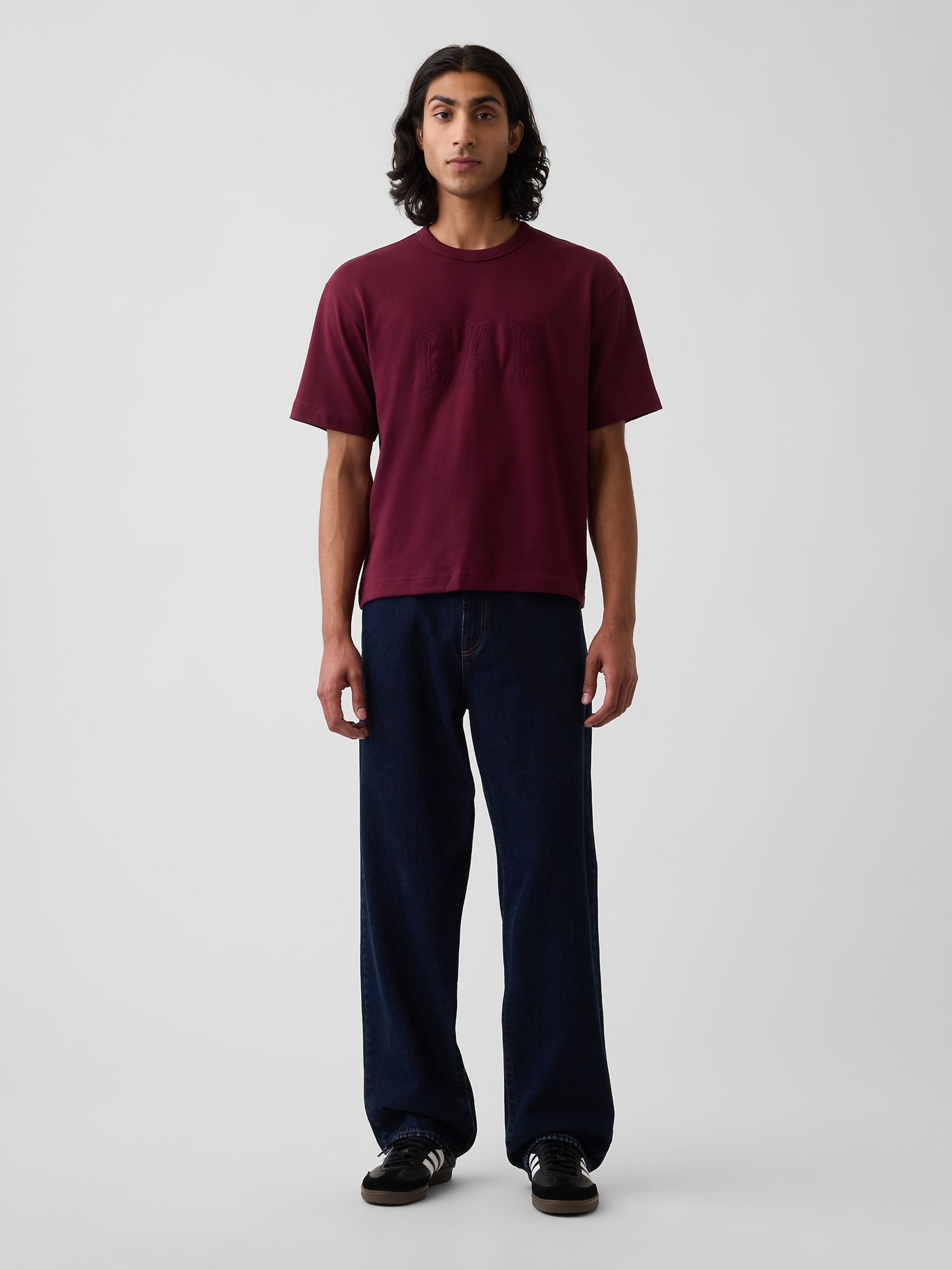 Crop T-shirt Heavyweight z logo - 002