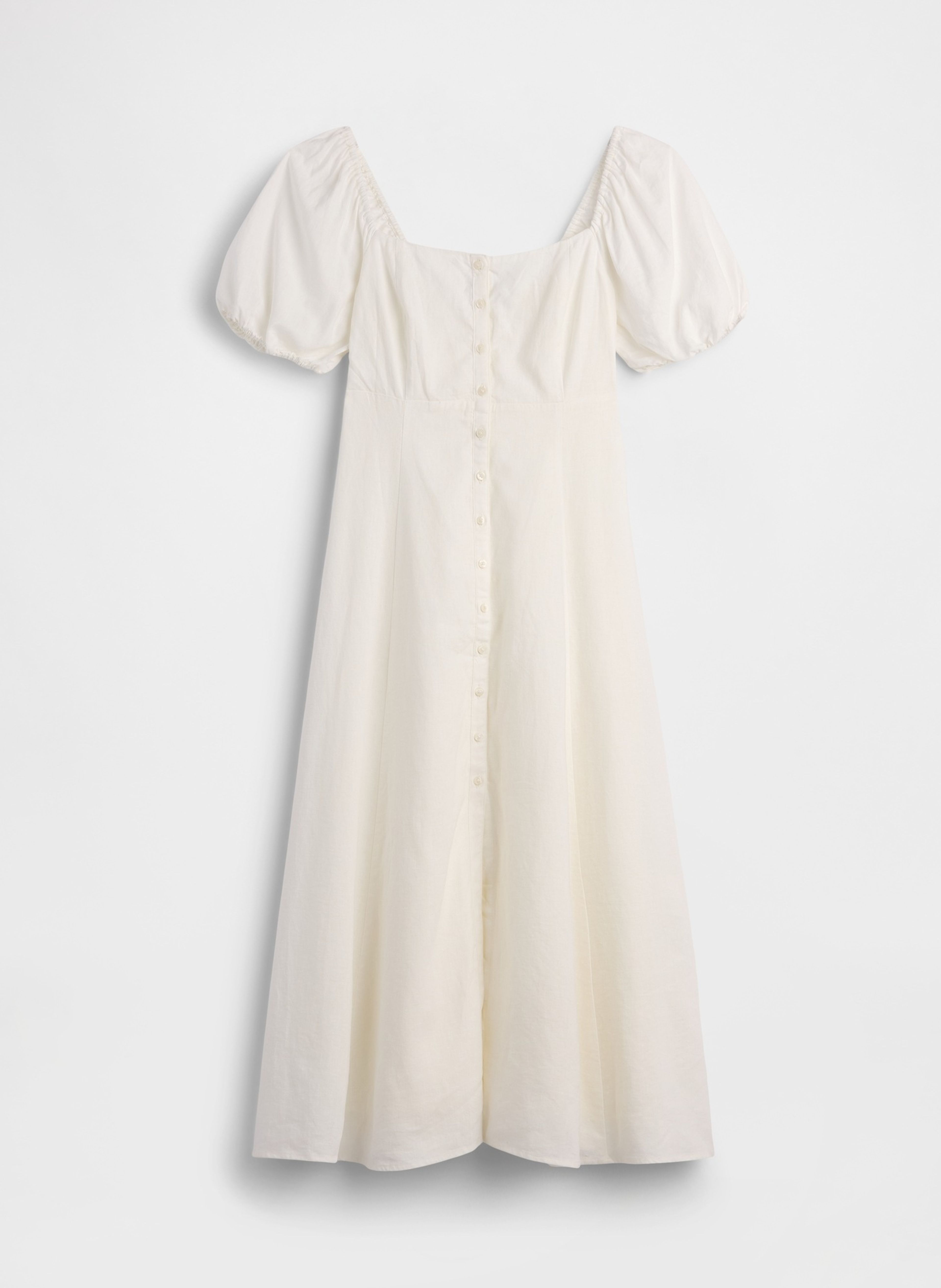 Vestido maxi de mezcla de lino - 005