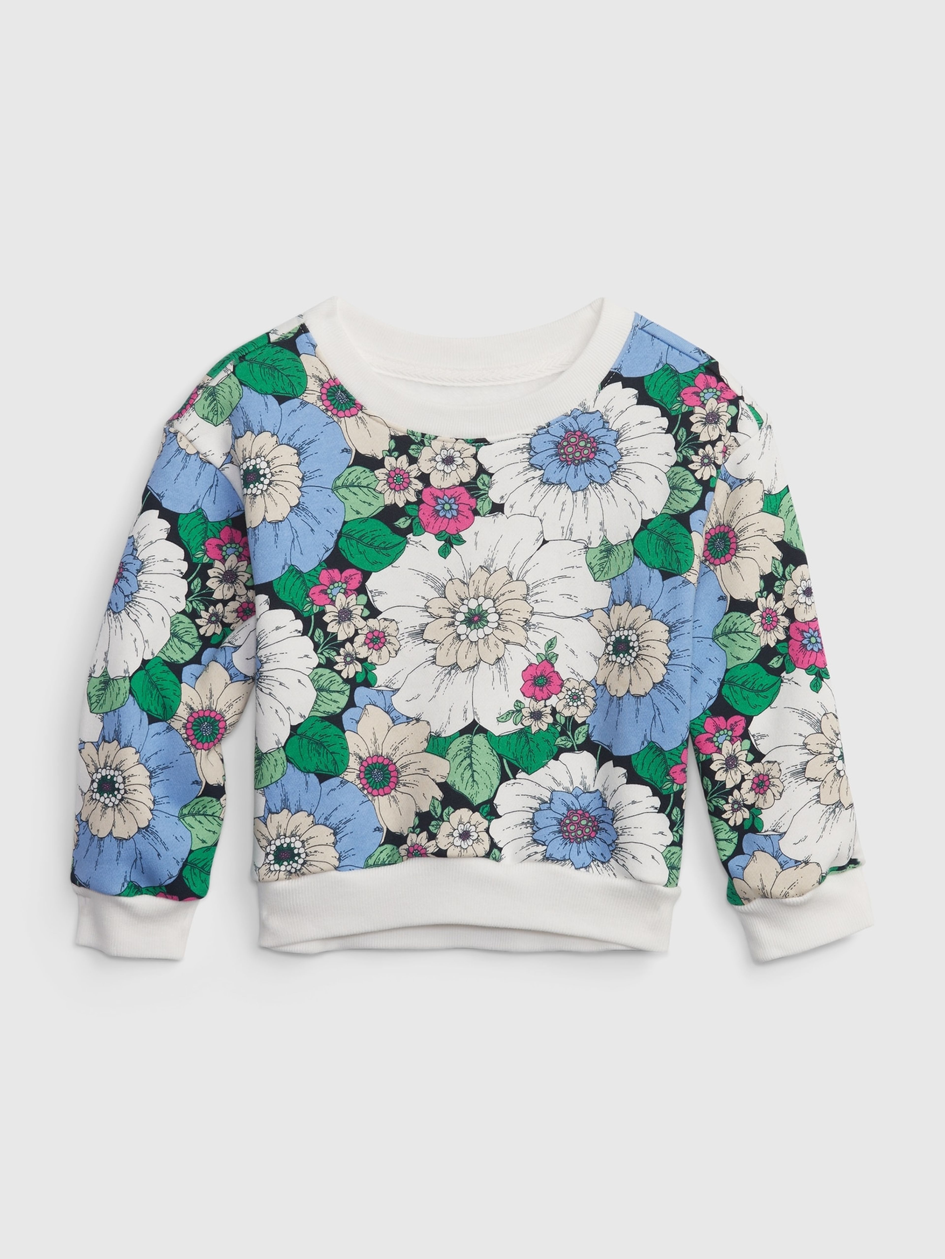 Kinder-Sweatshirt mit Blumenmuster