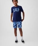 Kinder T-Shirt mit Logo-Dunkelblau - 001