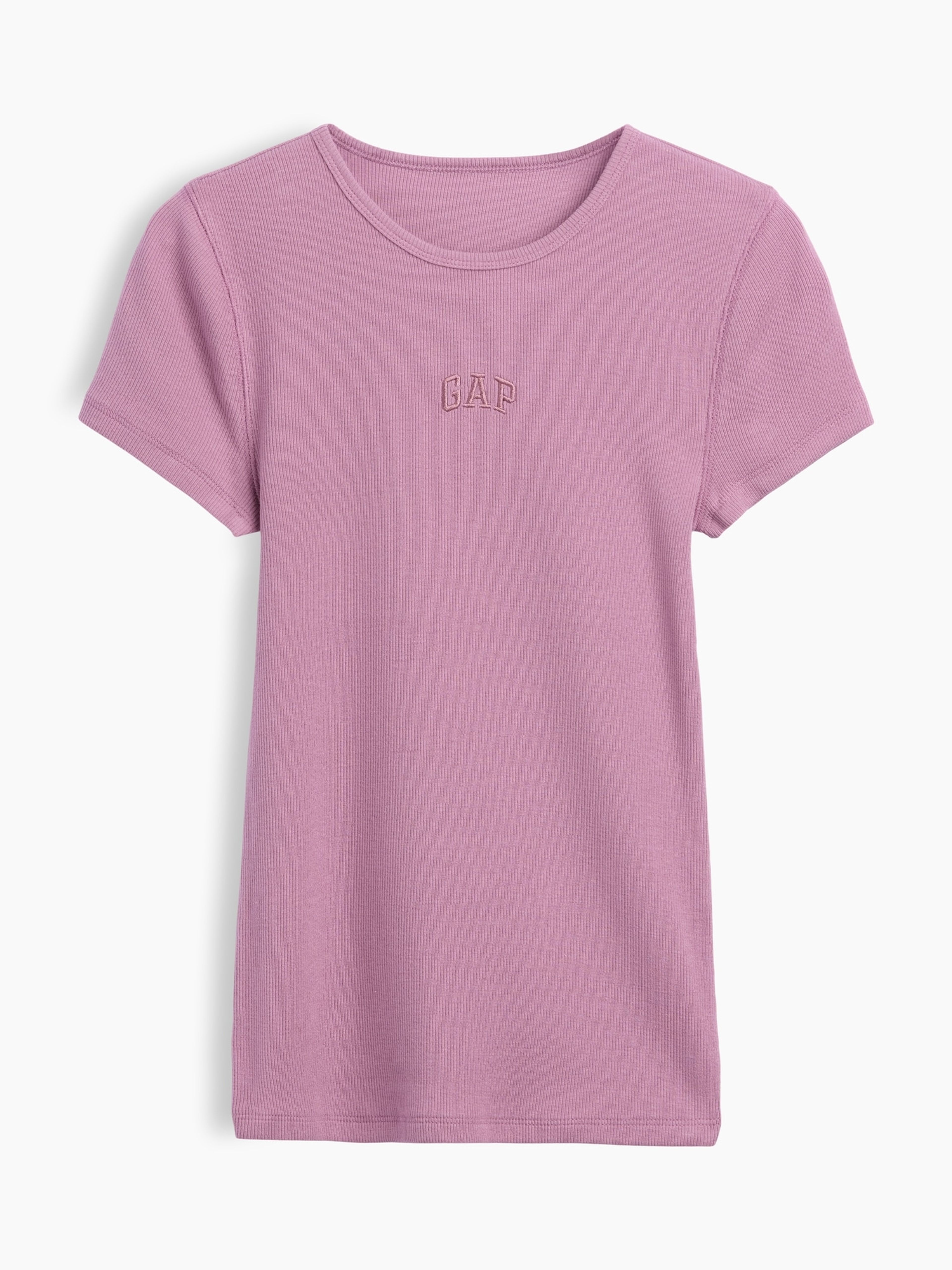 T-shirt côtelé avec logo - 005
