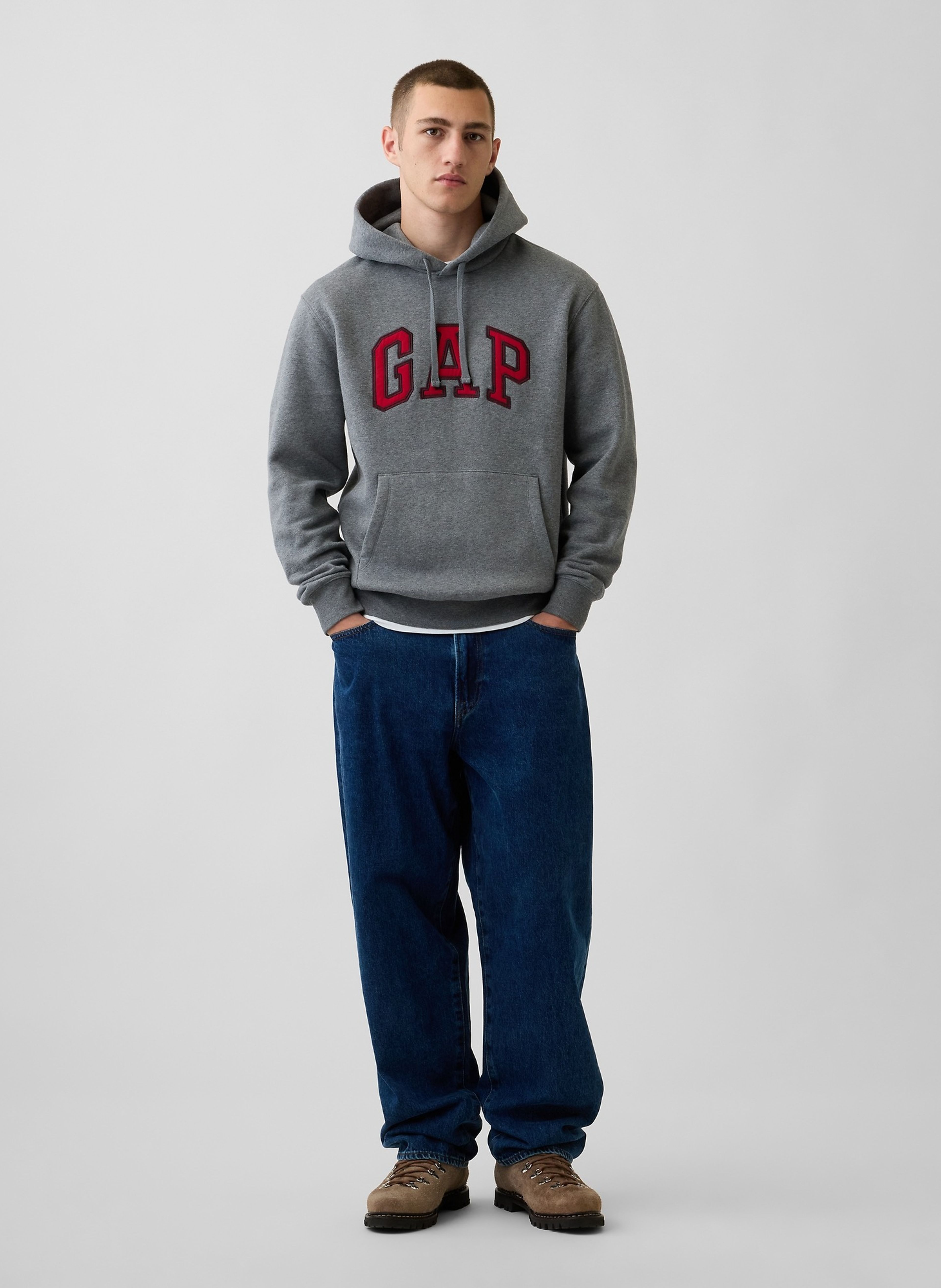 VintageSoft Hoodie unisex mit Logo - 002