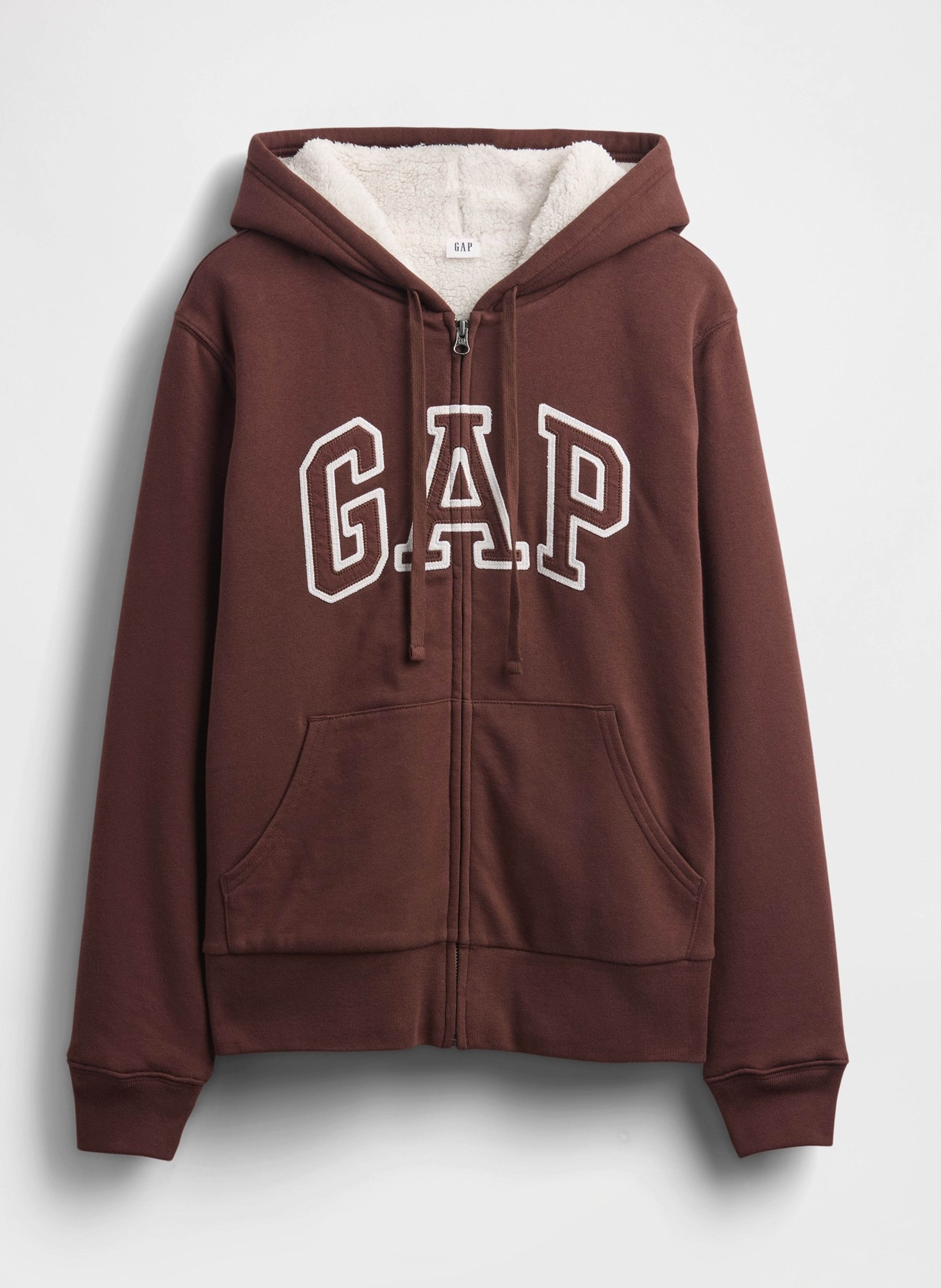 Gefüttertes Sherpa-Sweatshirt mit Logo - 006