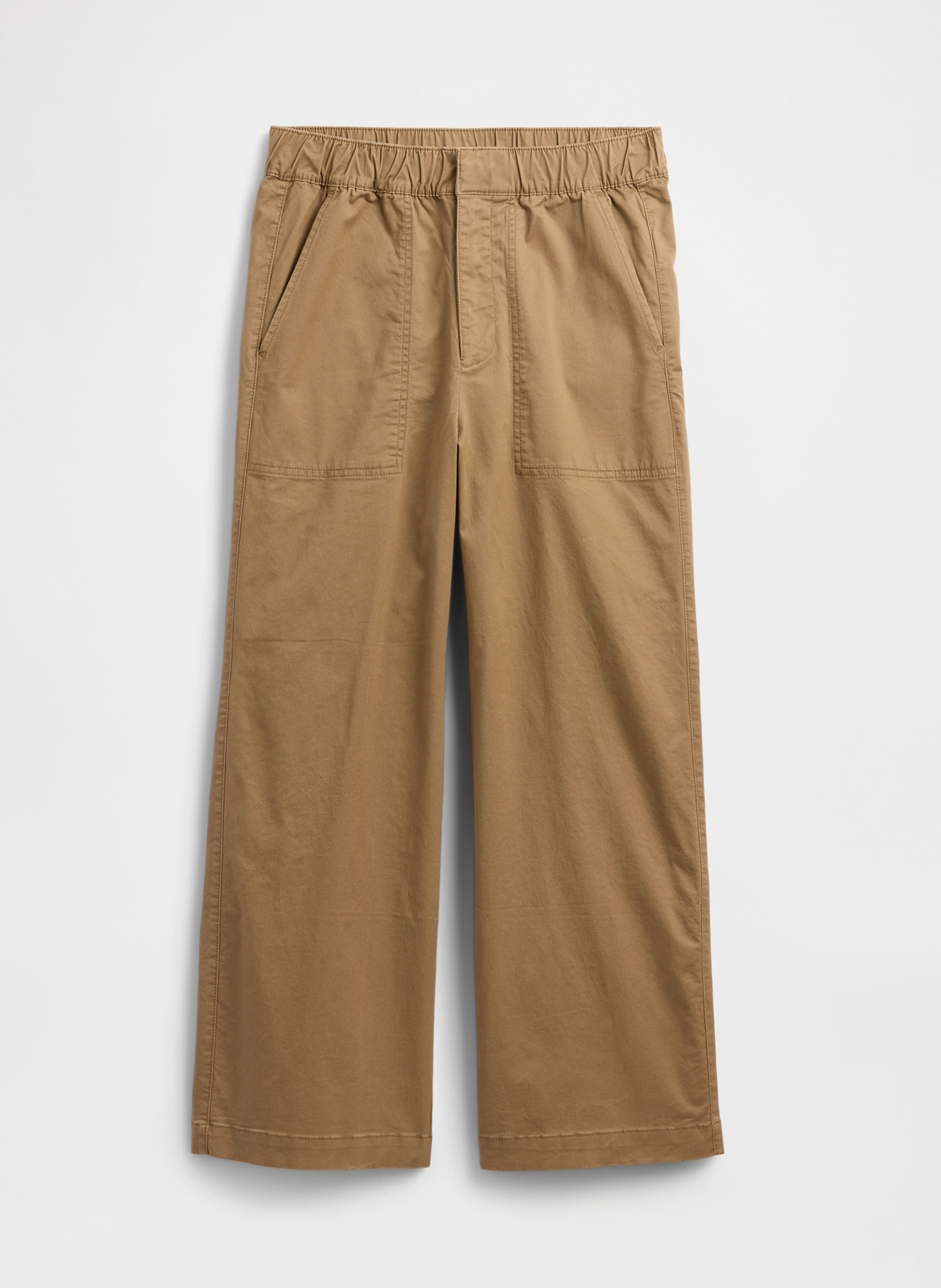 Spodnie khaki High Rise Wide-Leg - 004
