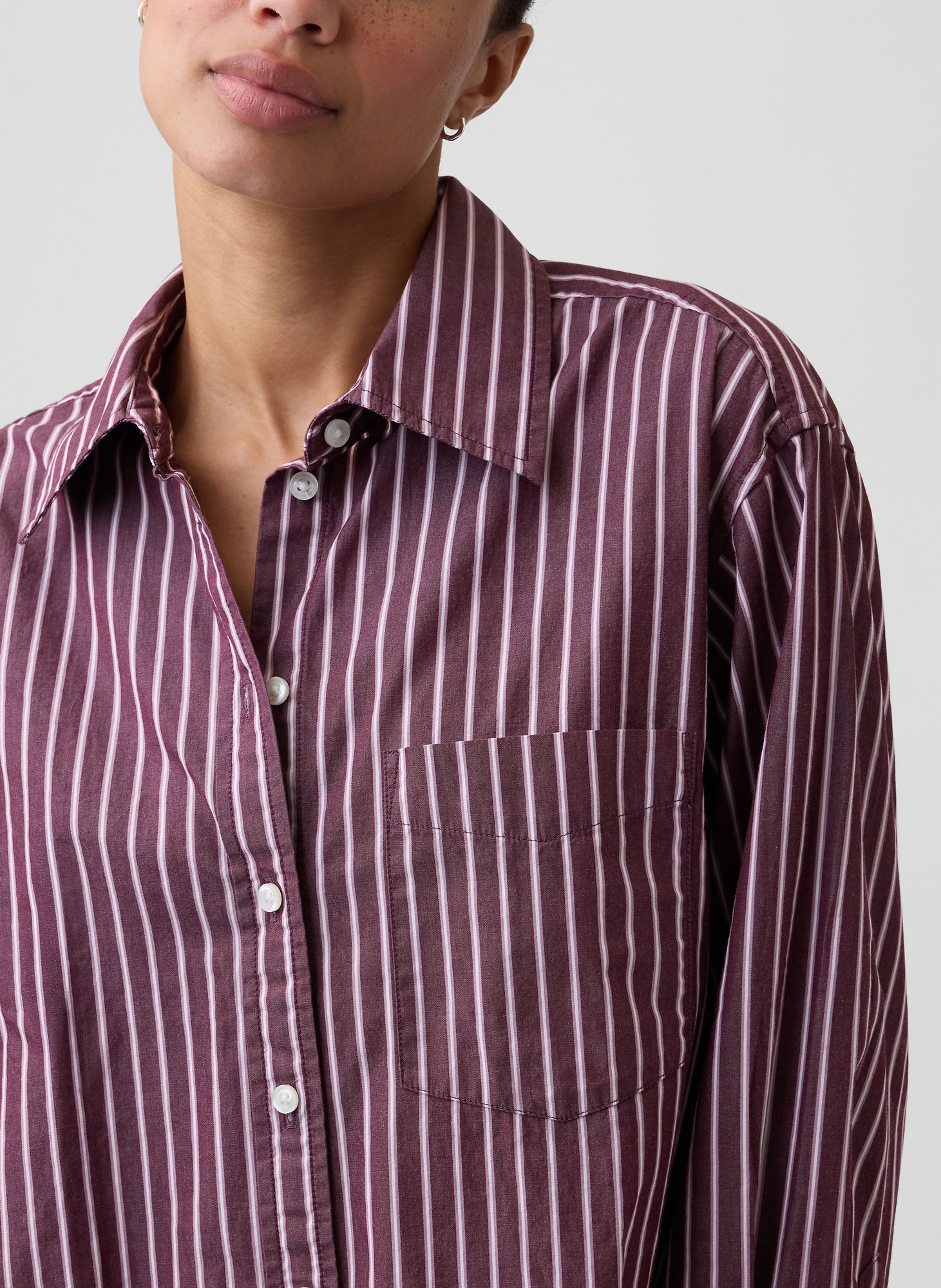 Popelínová oversize košeľa Big Shirt - 004