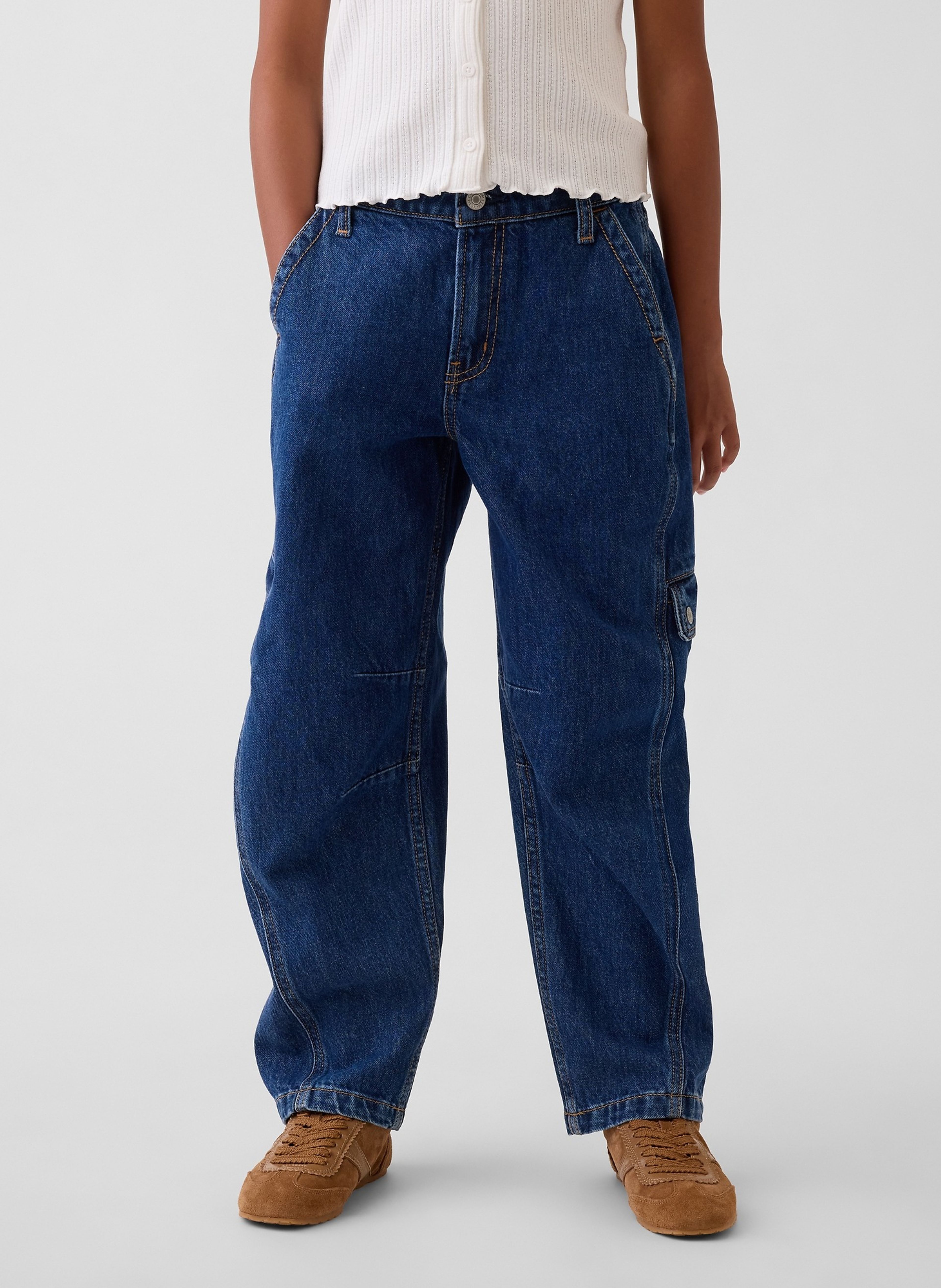 Dziecięce cargo jeansy Barrel - 002