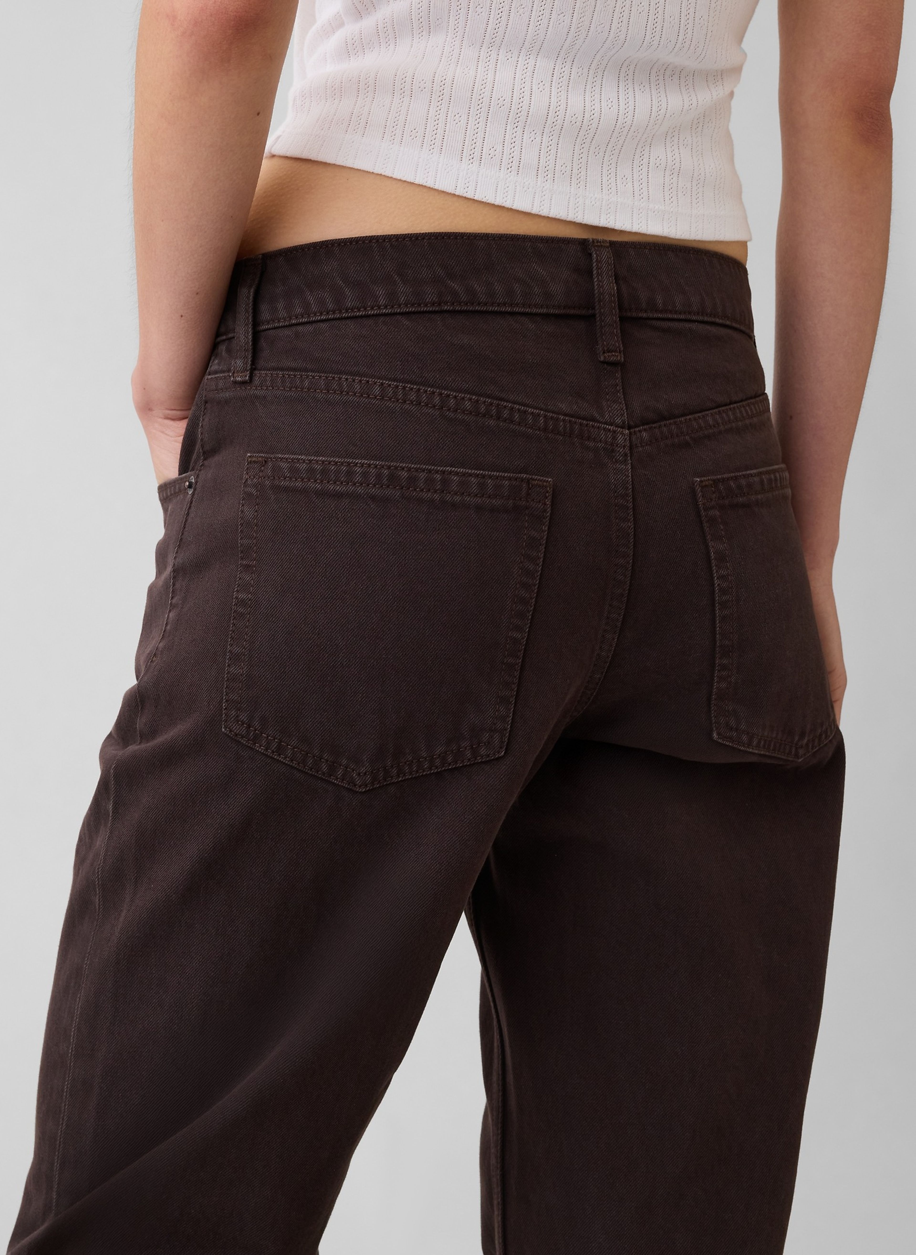 Jean Mid Rise Straight Taper - 005