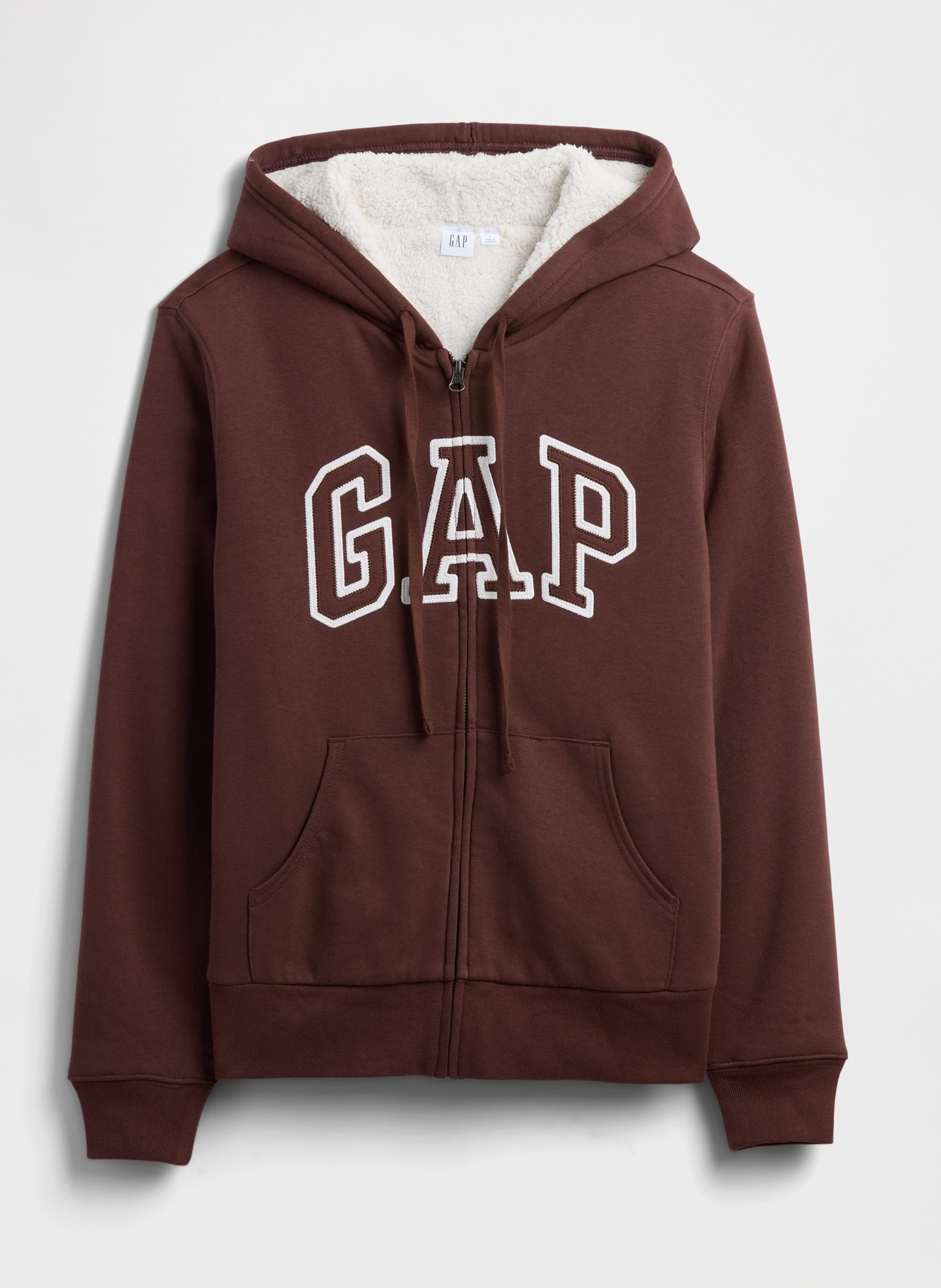 Gefüttertes Sherpa-Sweatshirt mit Logo - 005