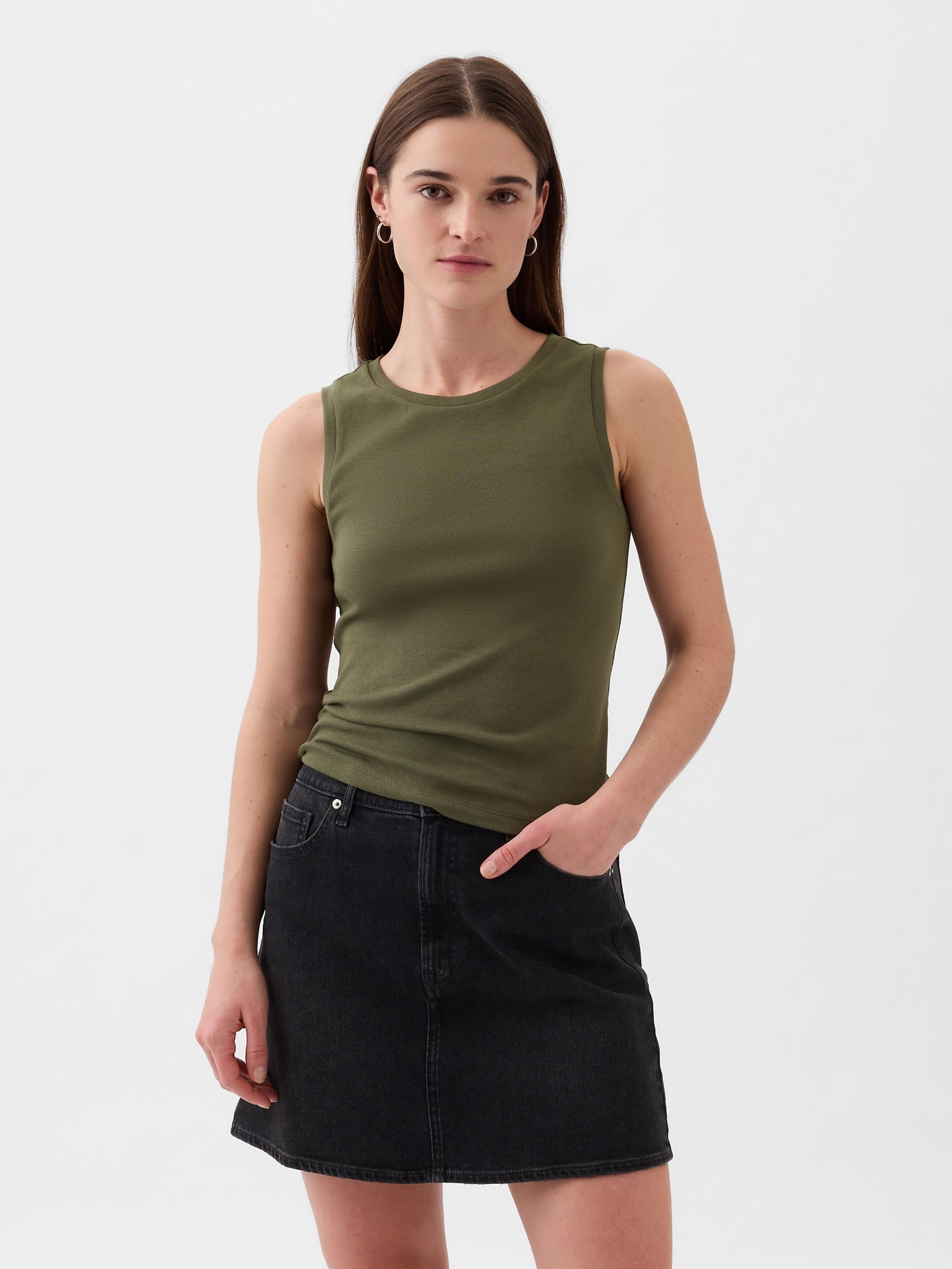 Kurzes Tanktop cropped