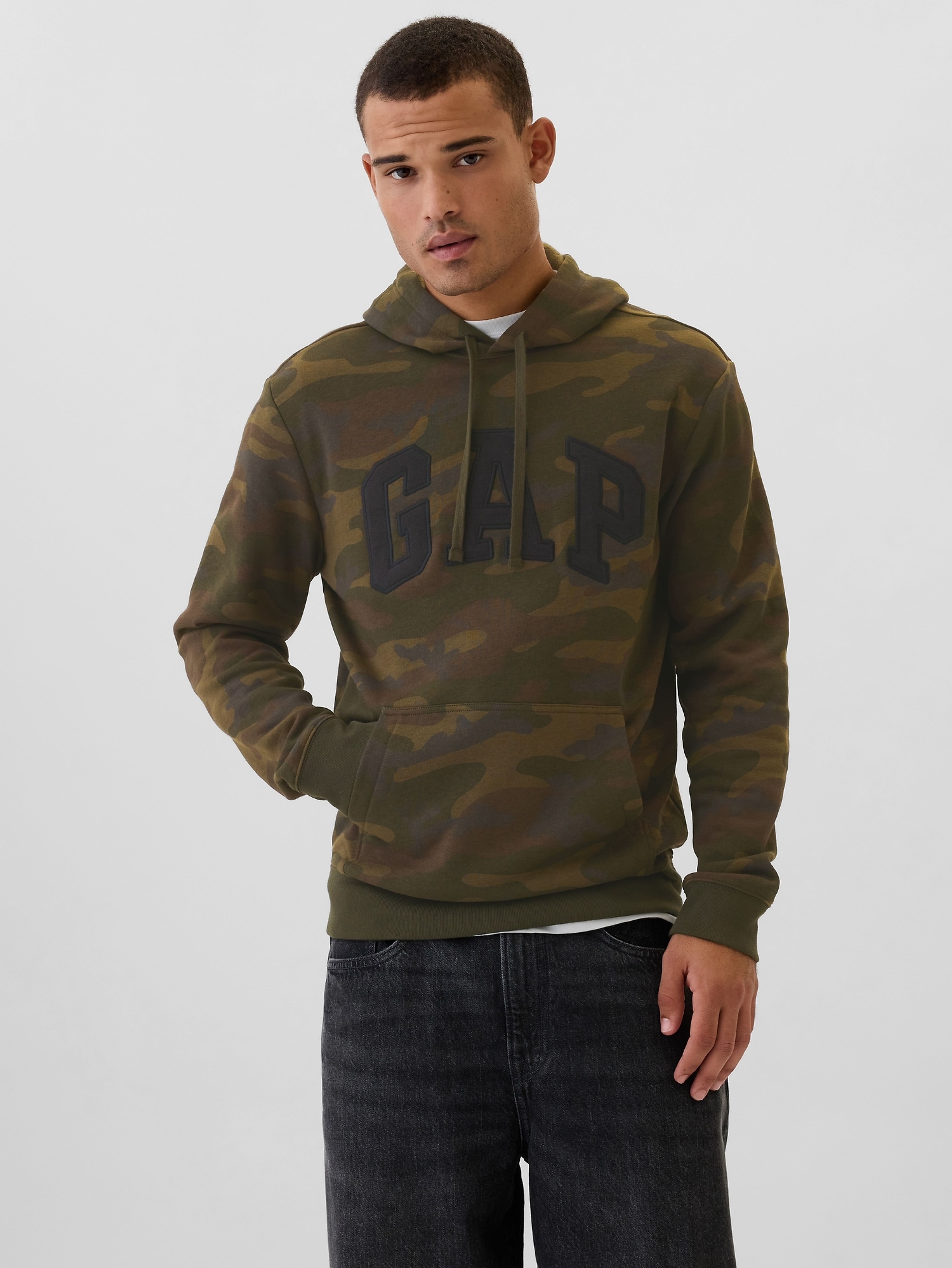 Herren Sweatshirt mit Logo und Kapuze