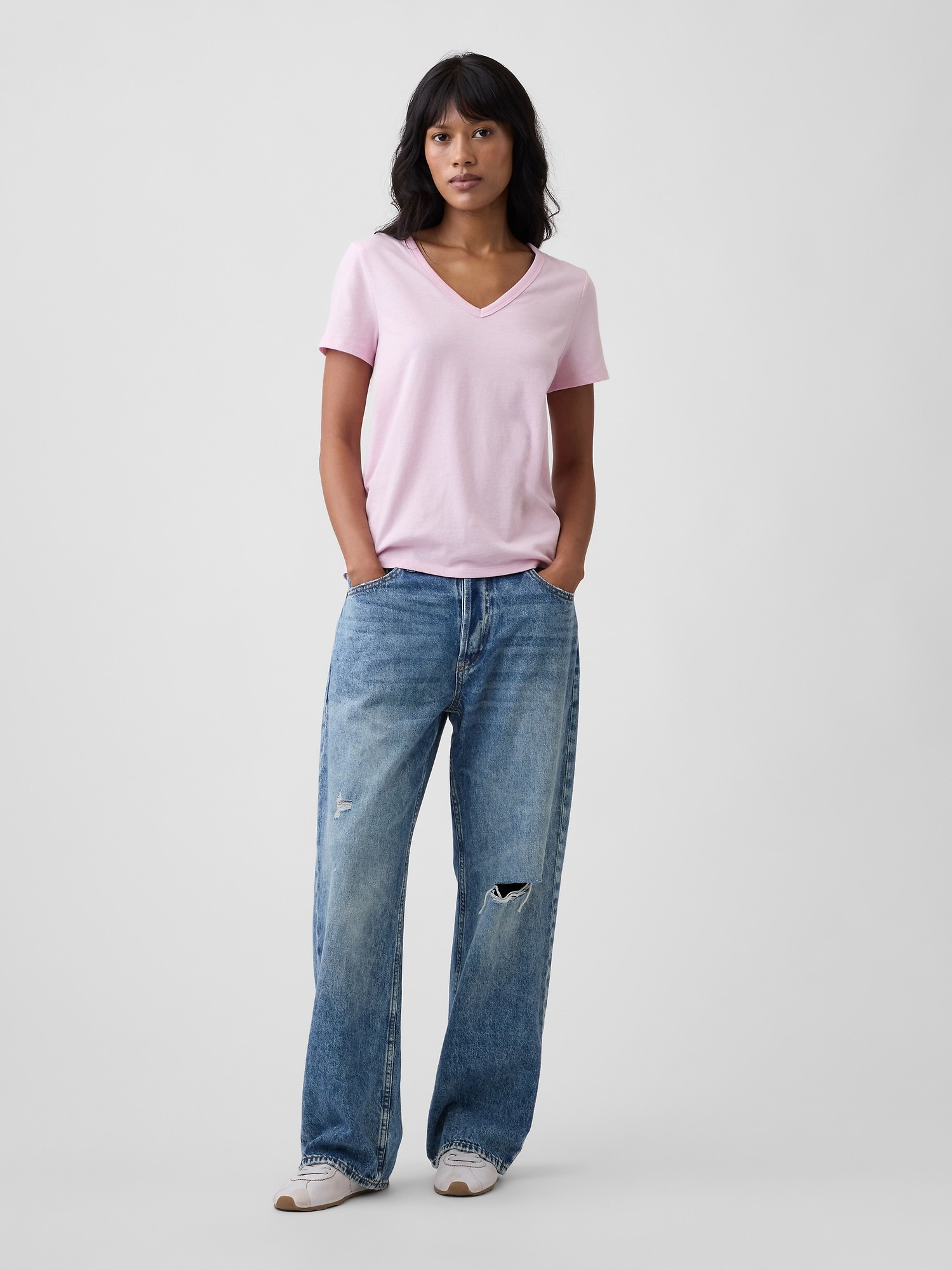 T-shirt à col V - 003