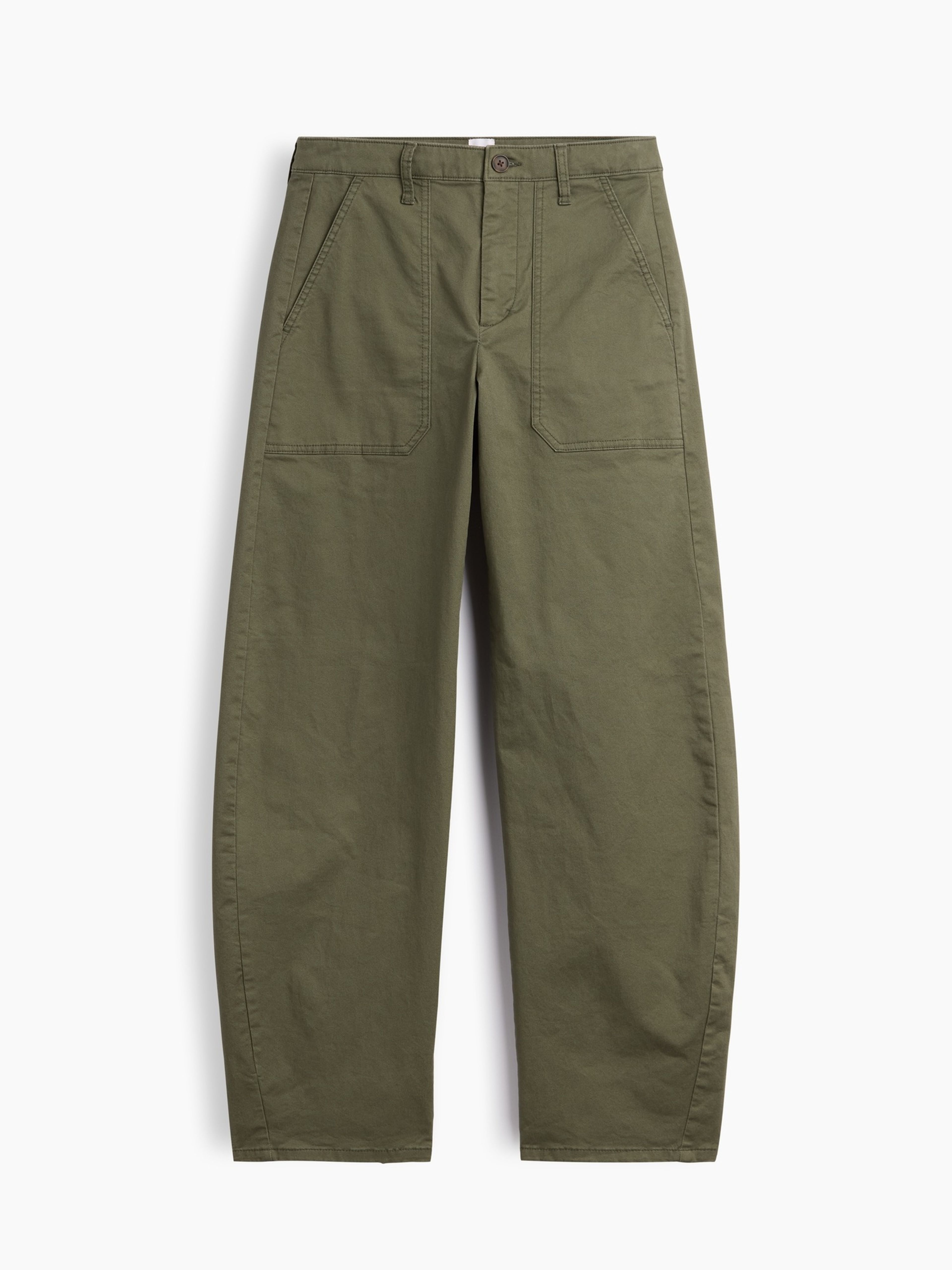 Mid Rise Barrel Khakihose - 005