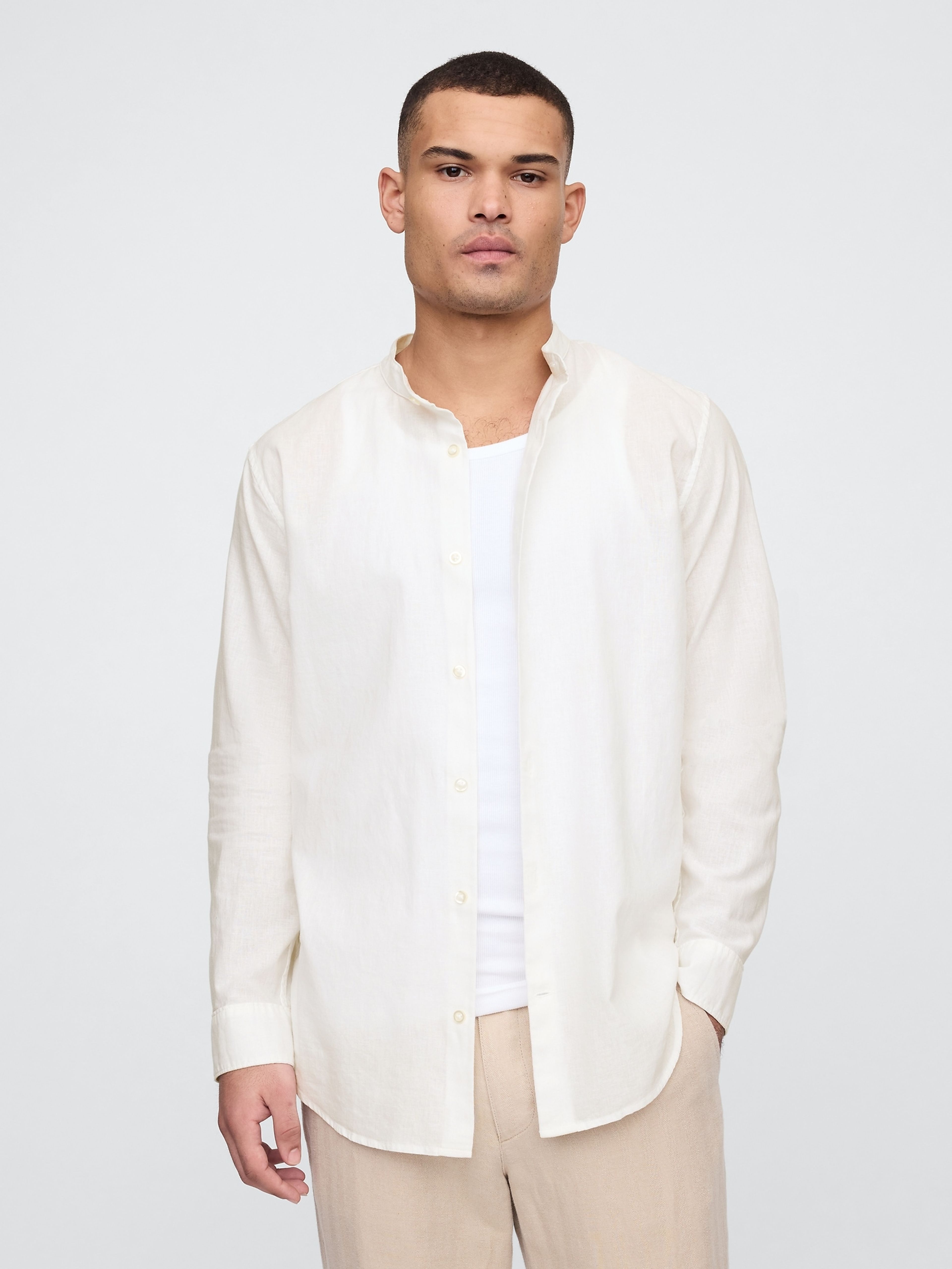 Len ing Collar Shirt