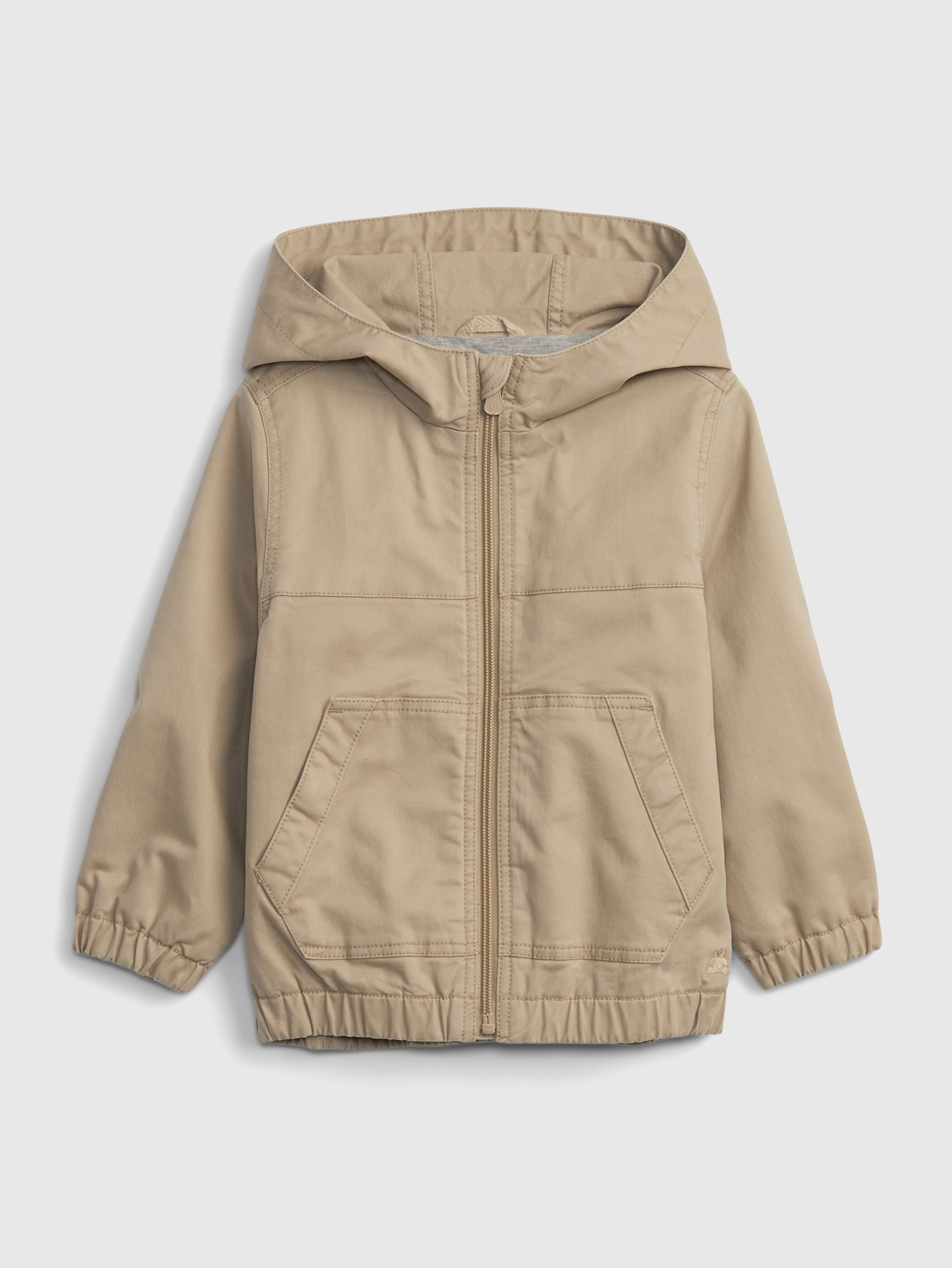 Baby Twill-Jacke mit Kapuze