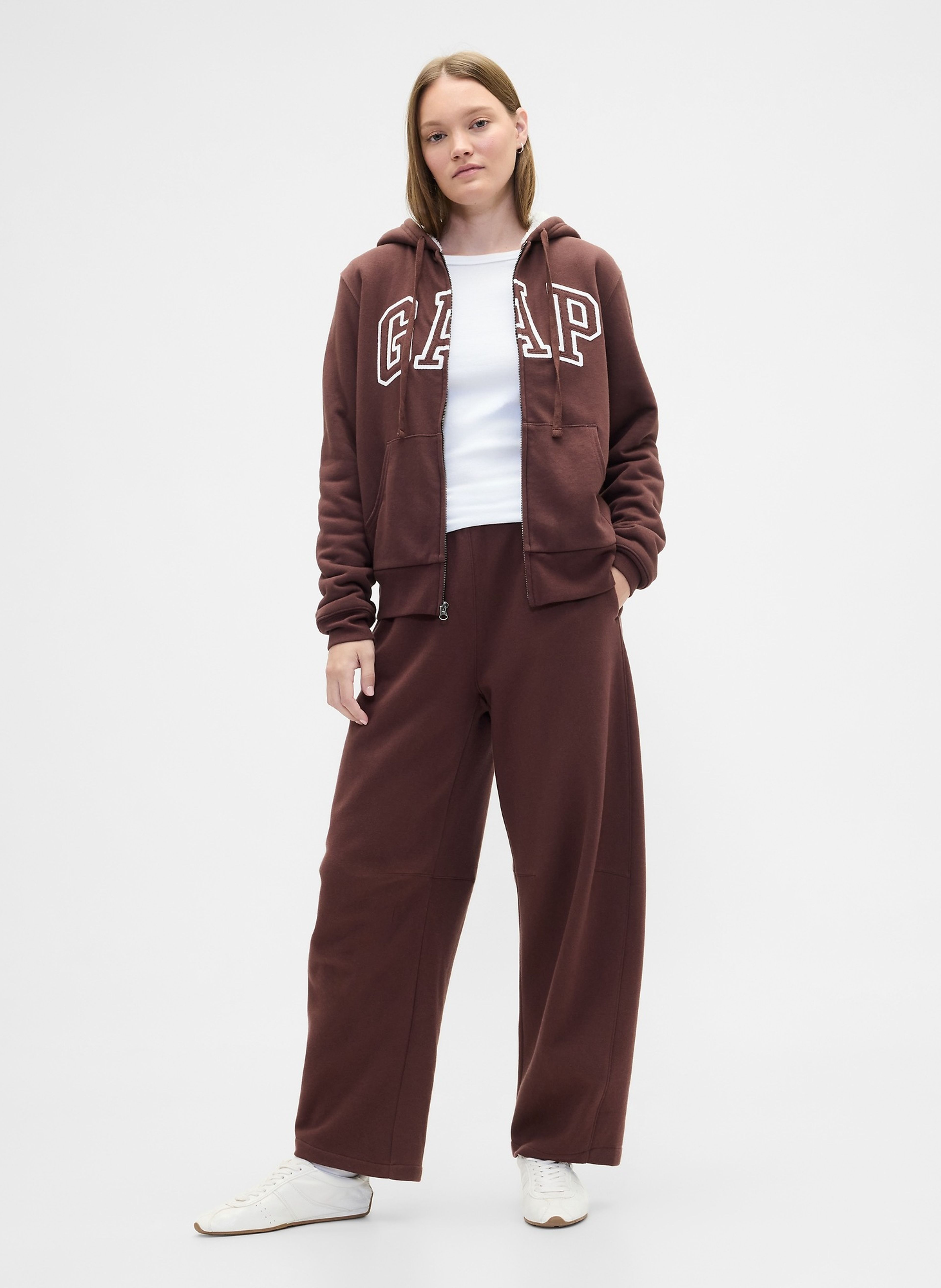 Gefüttertes Sherpa-Sweatshirt mit Logo - 003