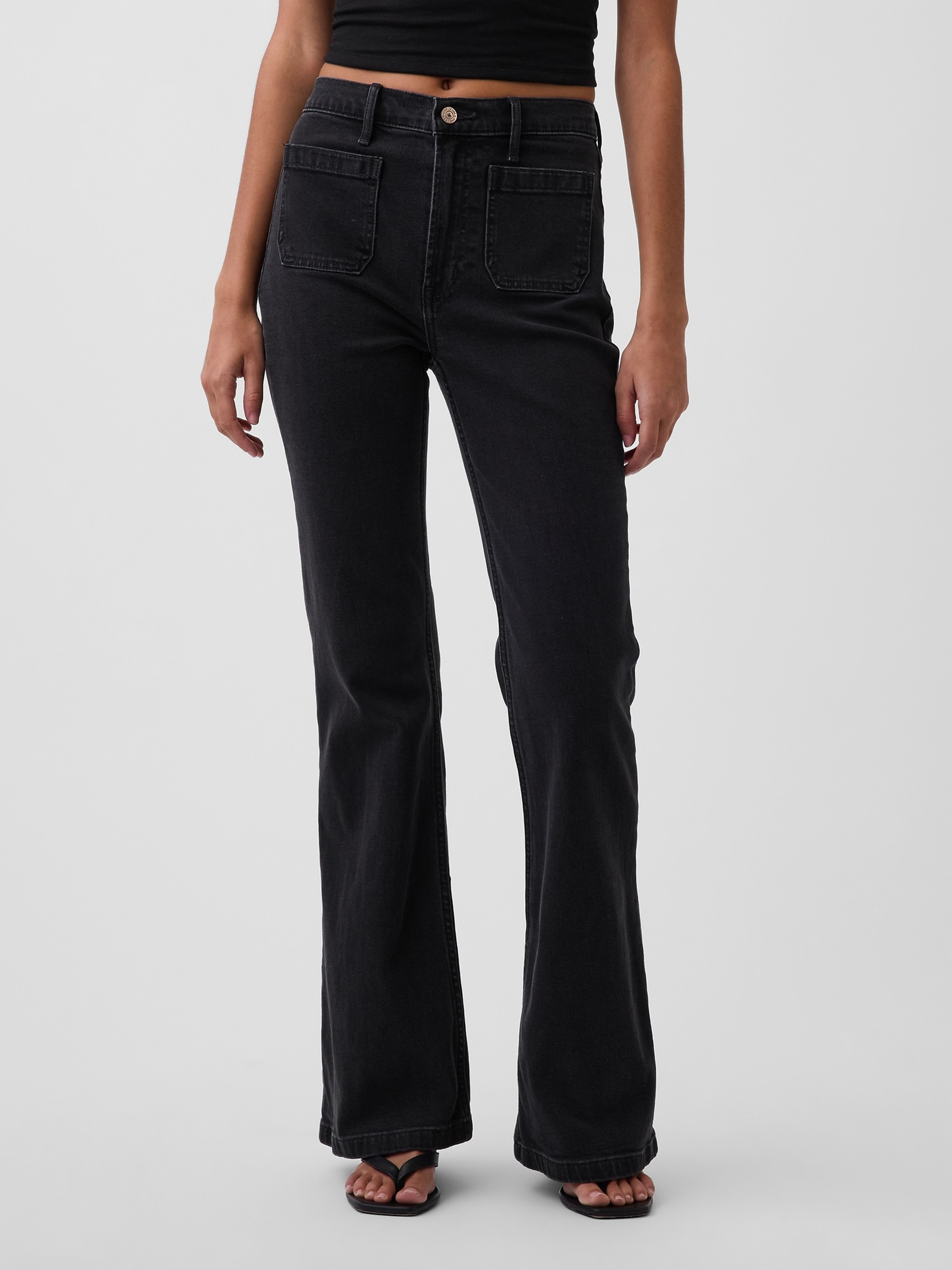 Blugi High Rise 70s Flare - 002