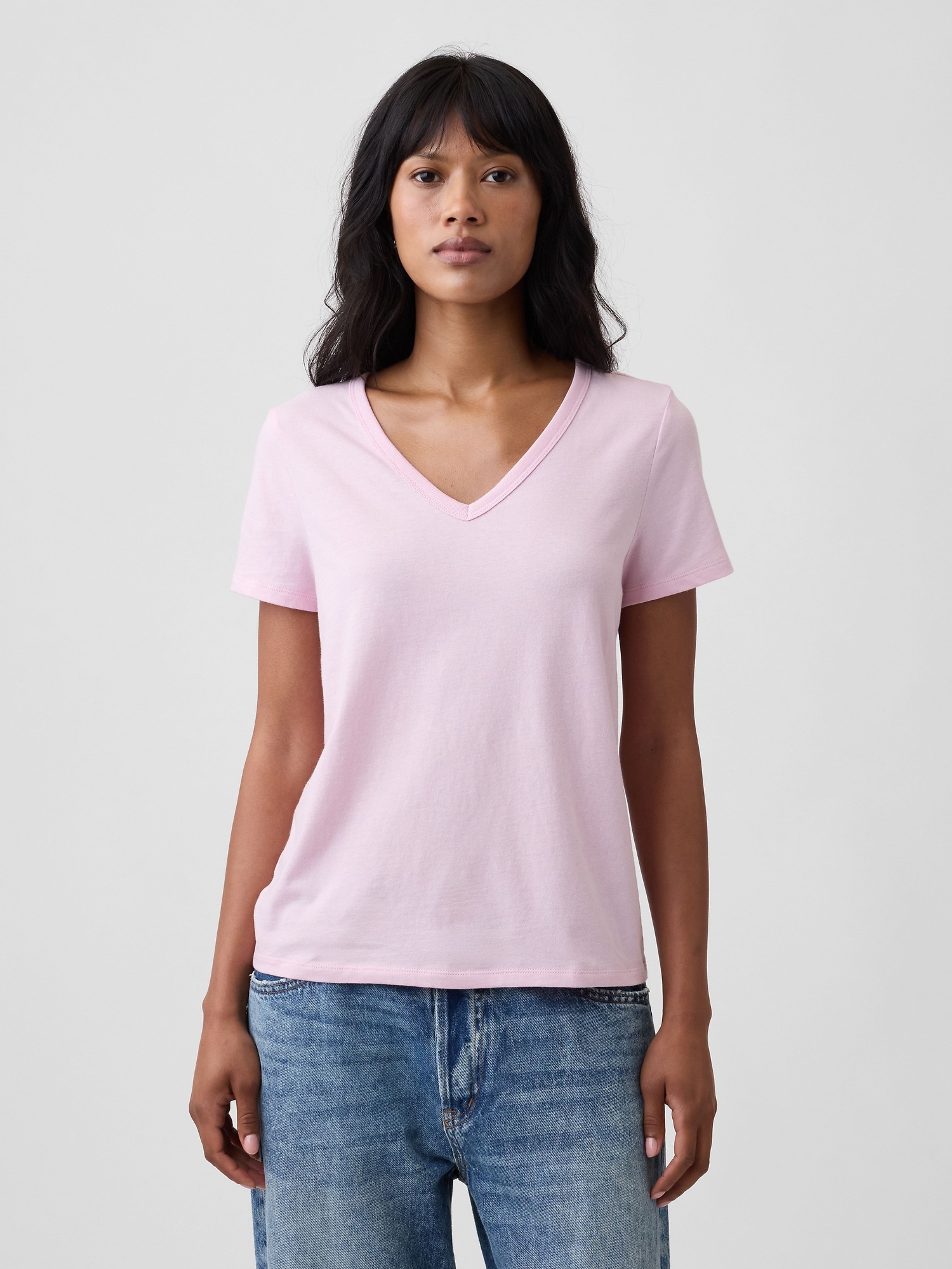 T-shirt à col V - 001