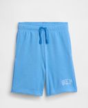 Short bambini con logo-Blu - 001