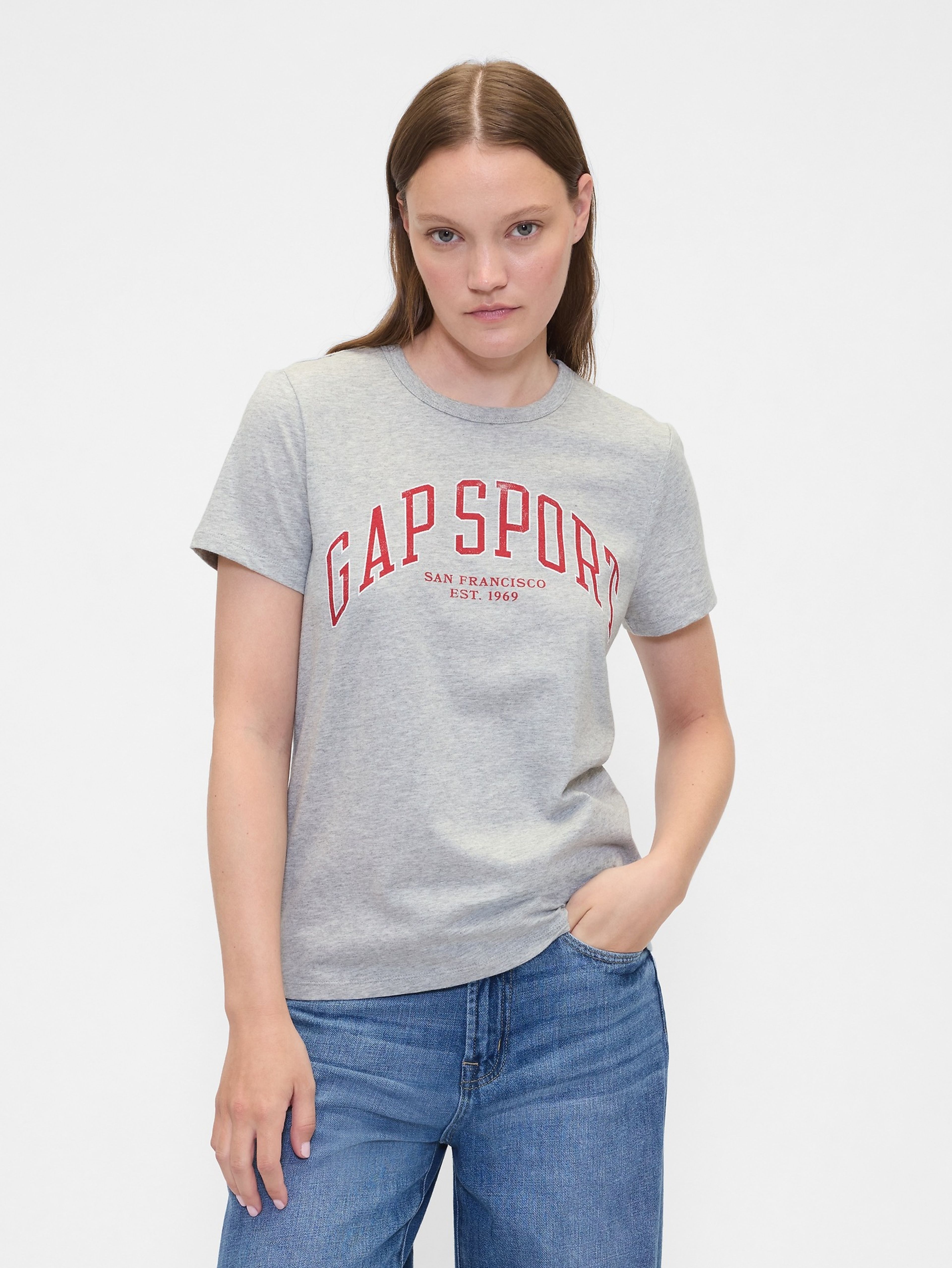 Damen-T-Shirt mit Logo