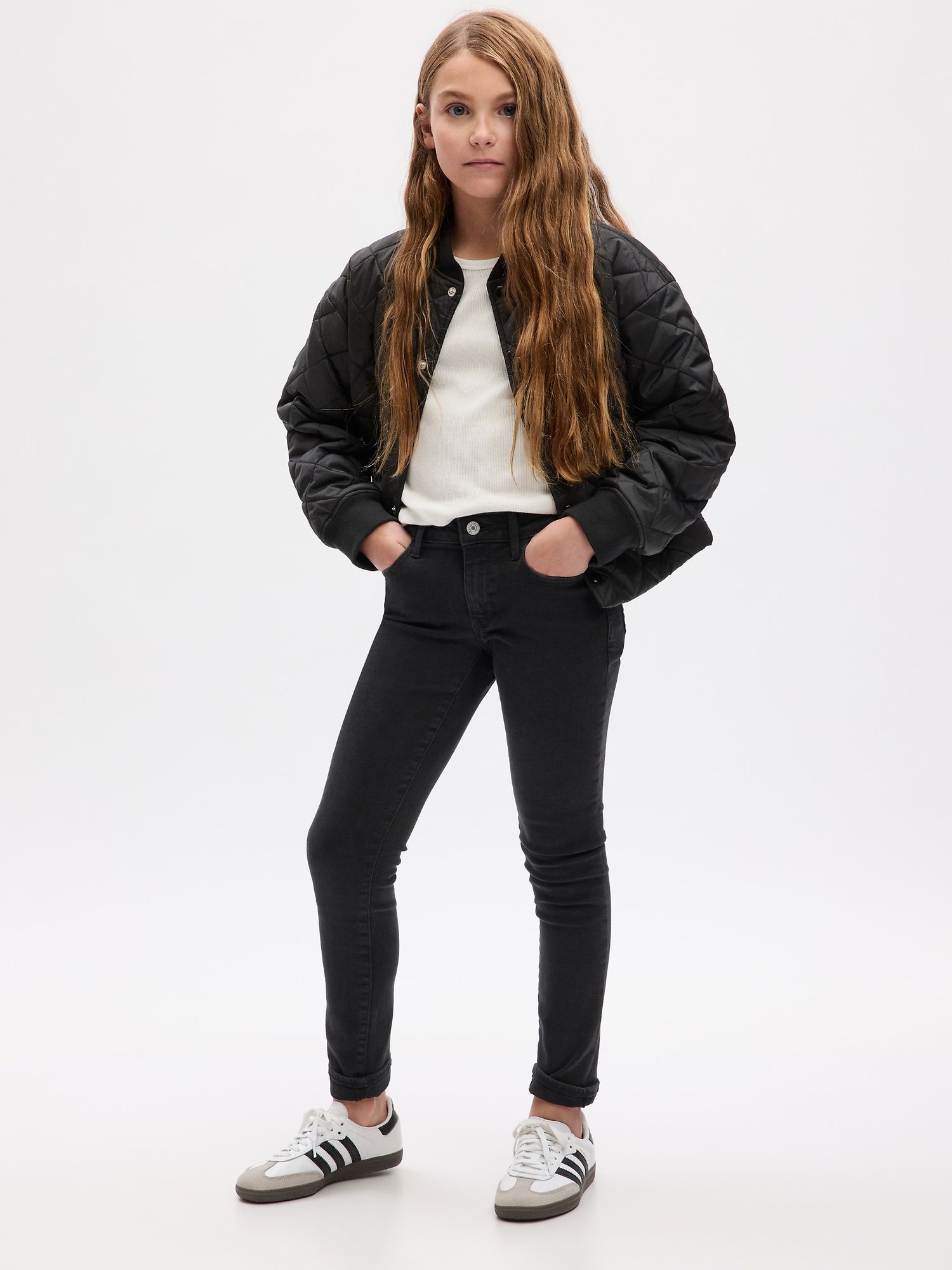 Jean Skinny Fille Marks And Spencer – Bleu – Taille 7-8 Ans – Occasion