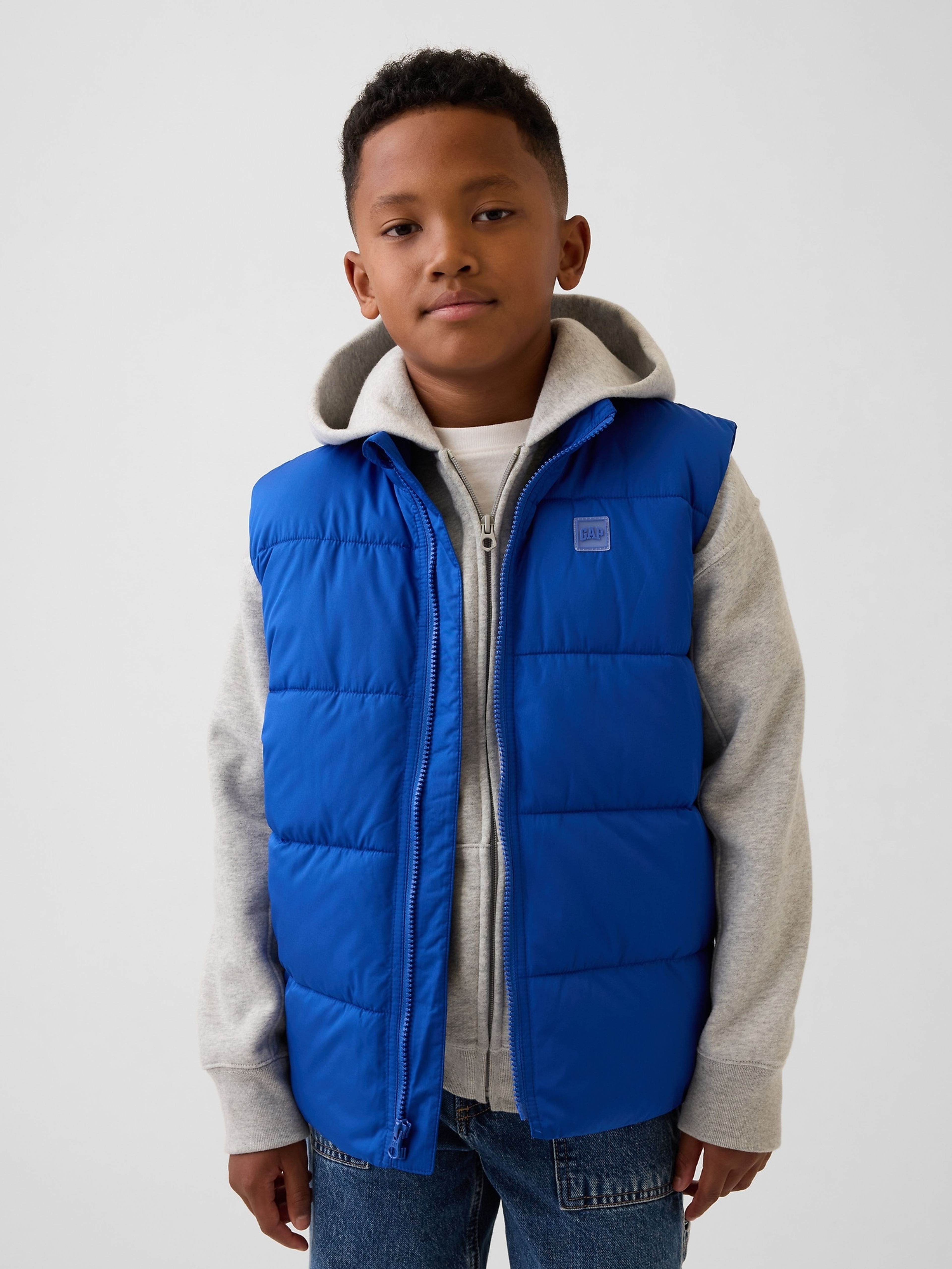 Gilet matelassé enfant avec logo - 001