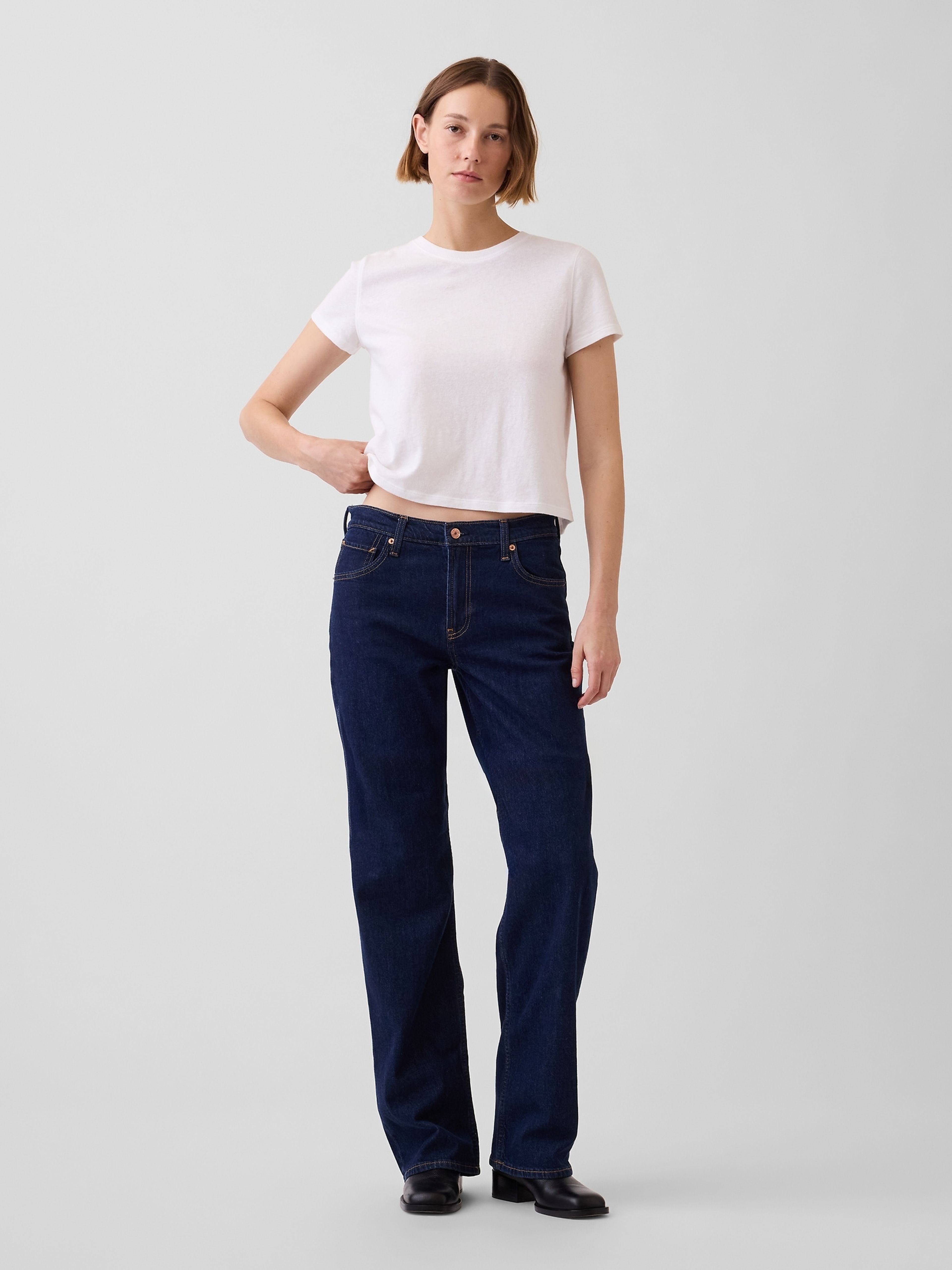 Low Rise 90s Loose Jeans - 001
