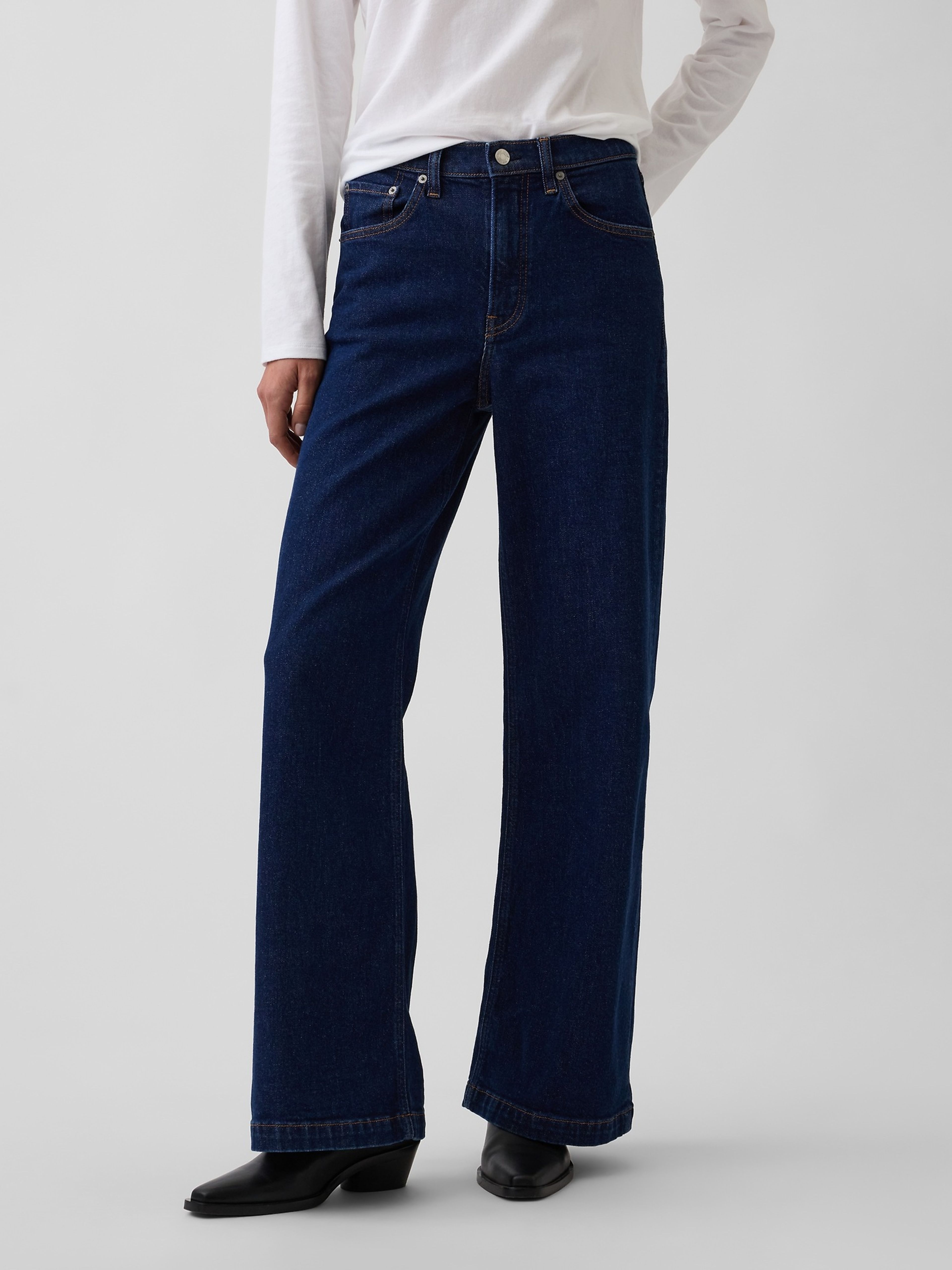 Džíny High Rise Stride Wide-Leg - 003