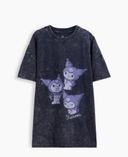 Dziecięcy T-shirt oversize Hello Kitty & Friends-Granatowy - 001