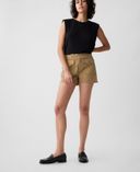 Baumwoll Shorts-Braun - 002