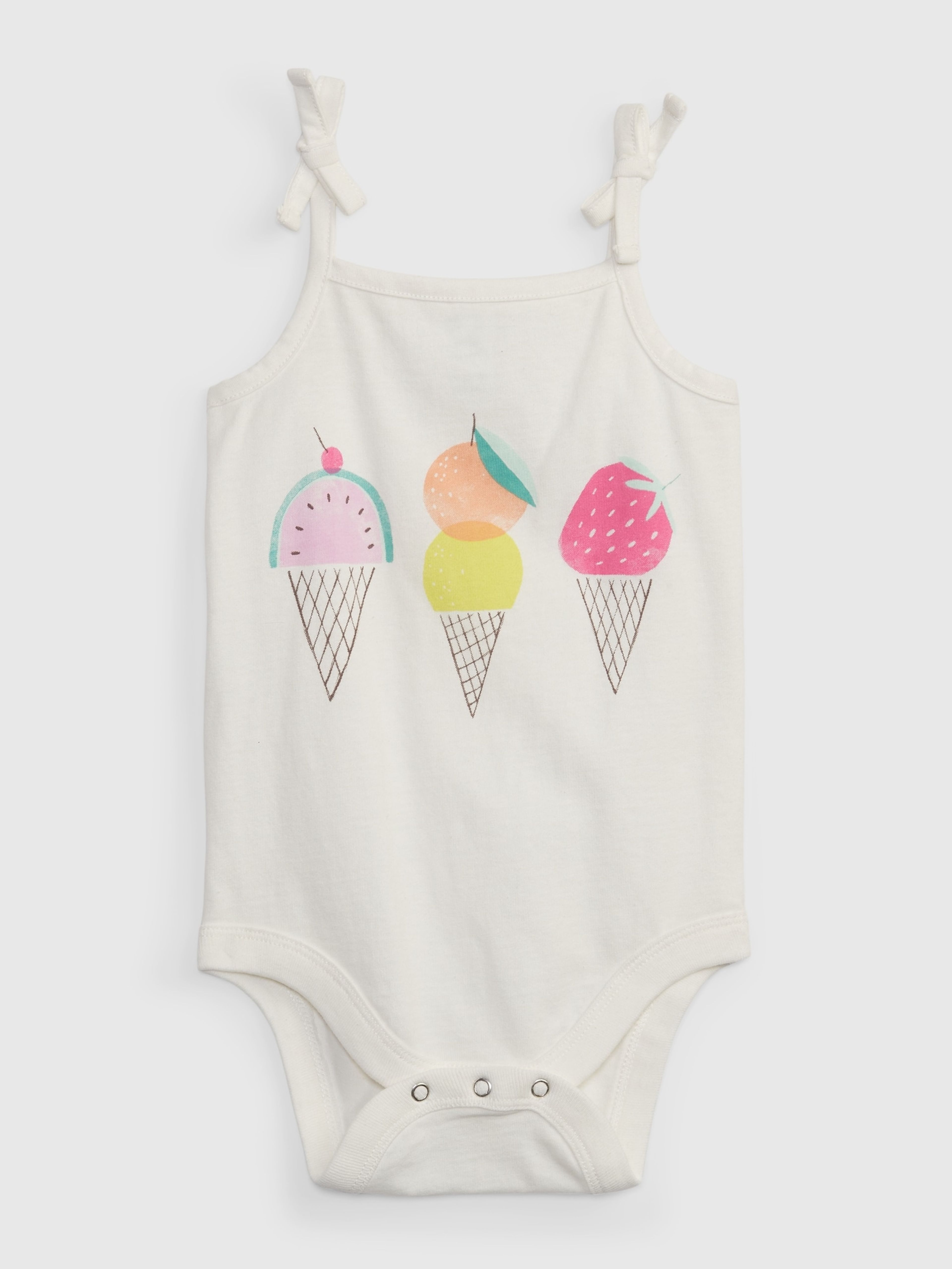 Baby-Body mit Eis-Aufdruck