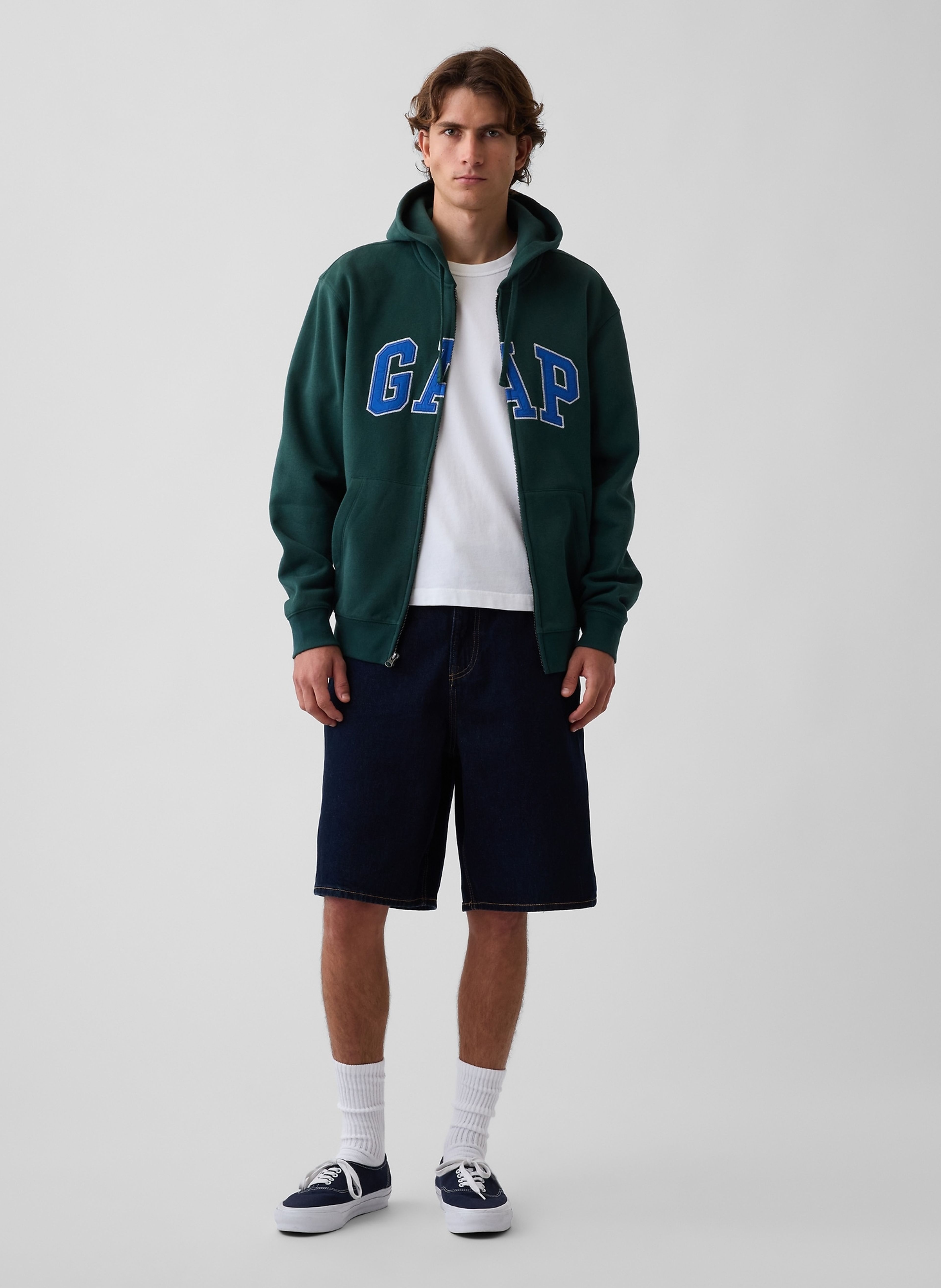 Sweat à capuche VintageSoft unisex avec logo - 002