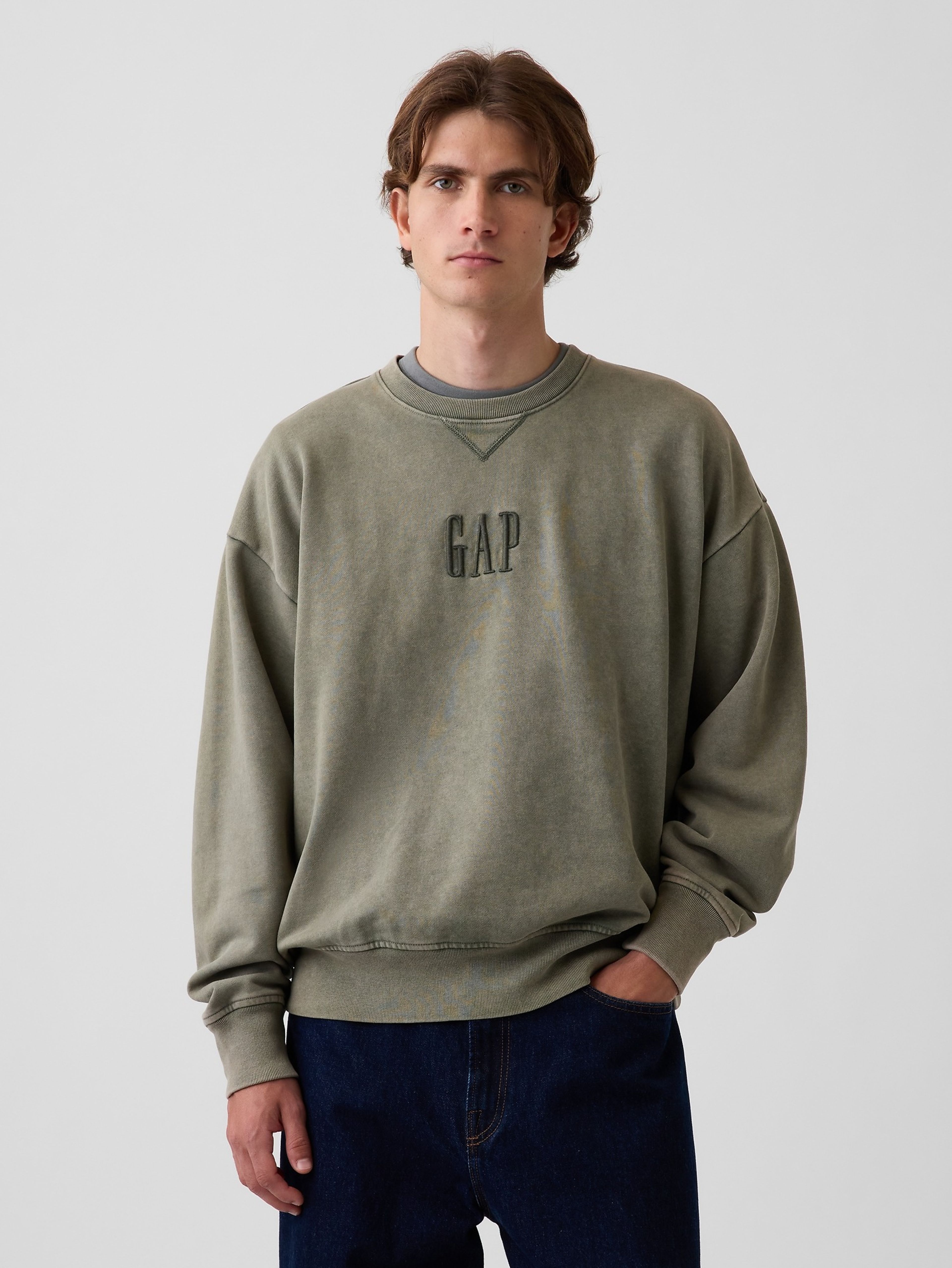 Bluza oversize Heavyweight z logo - 001