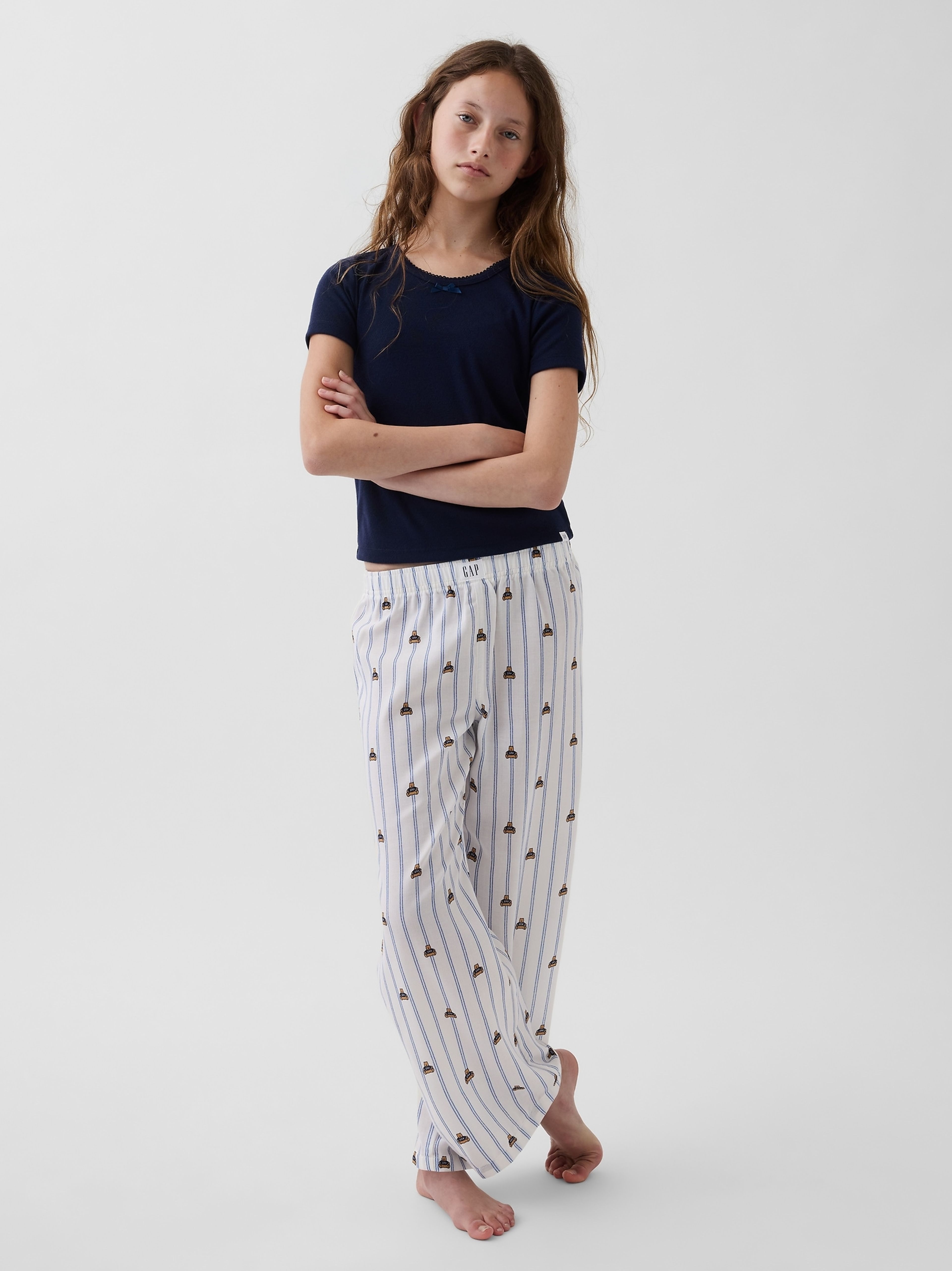 Dziecięce flanelowe spodnie piżamowe unisex - 004