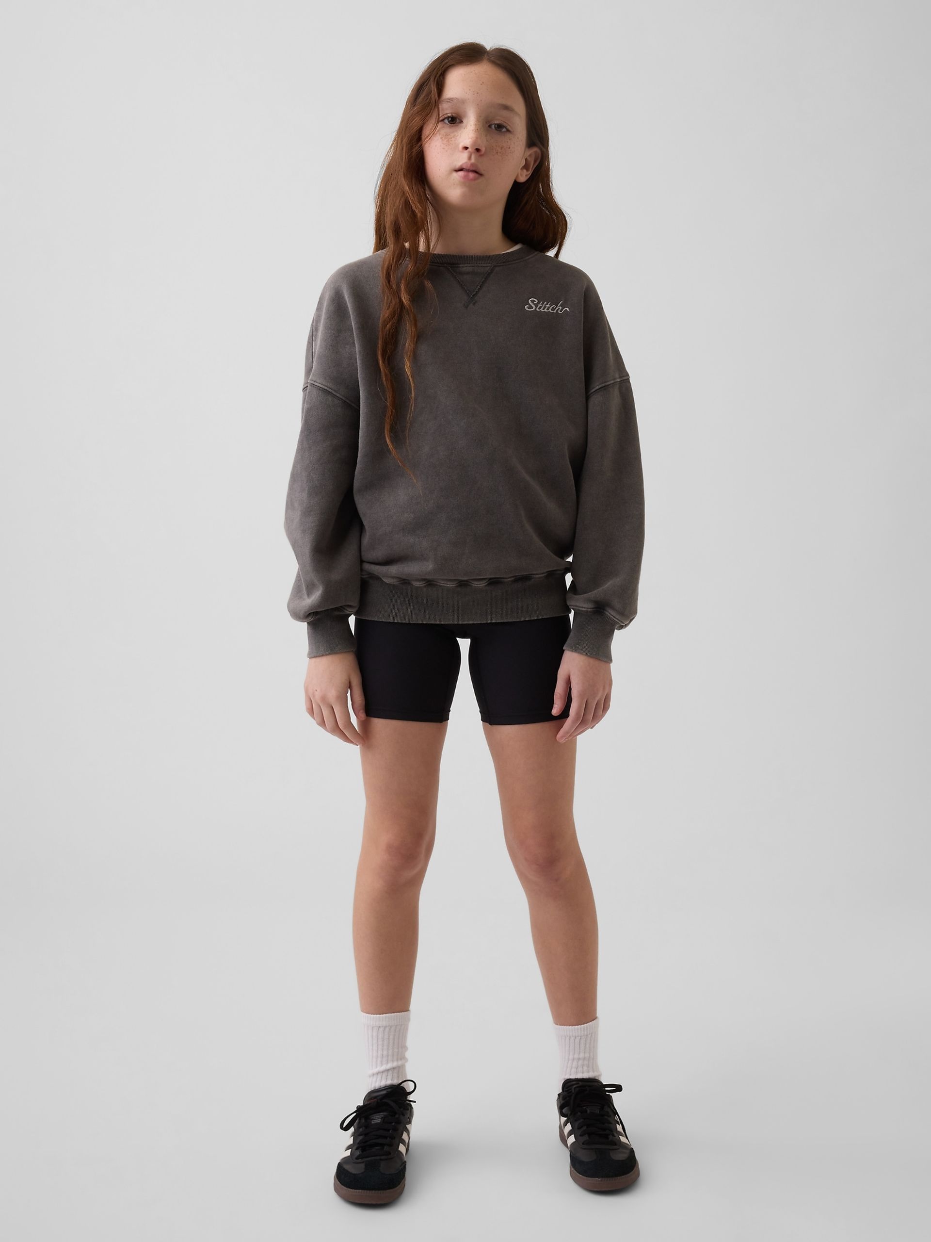 Gyerek bordázott biker short - 001