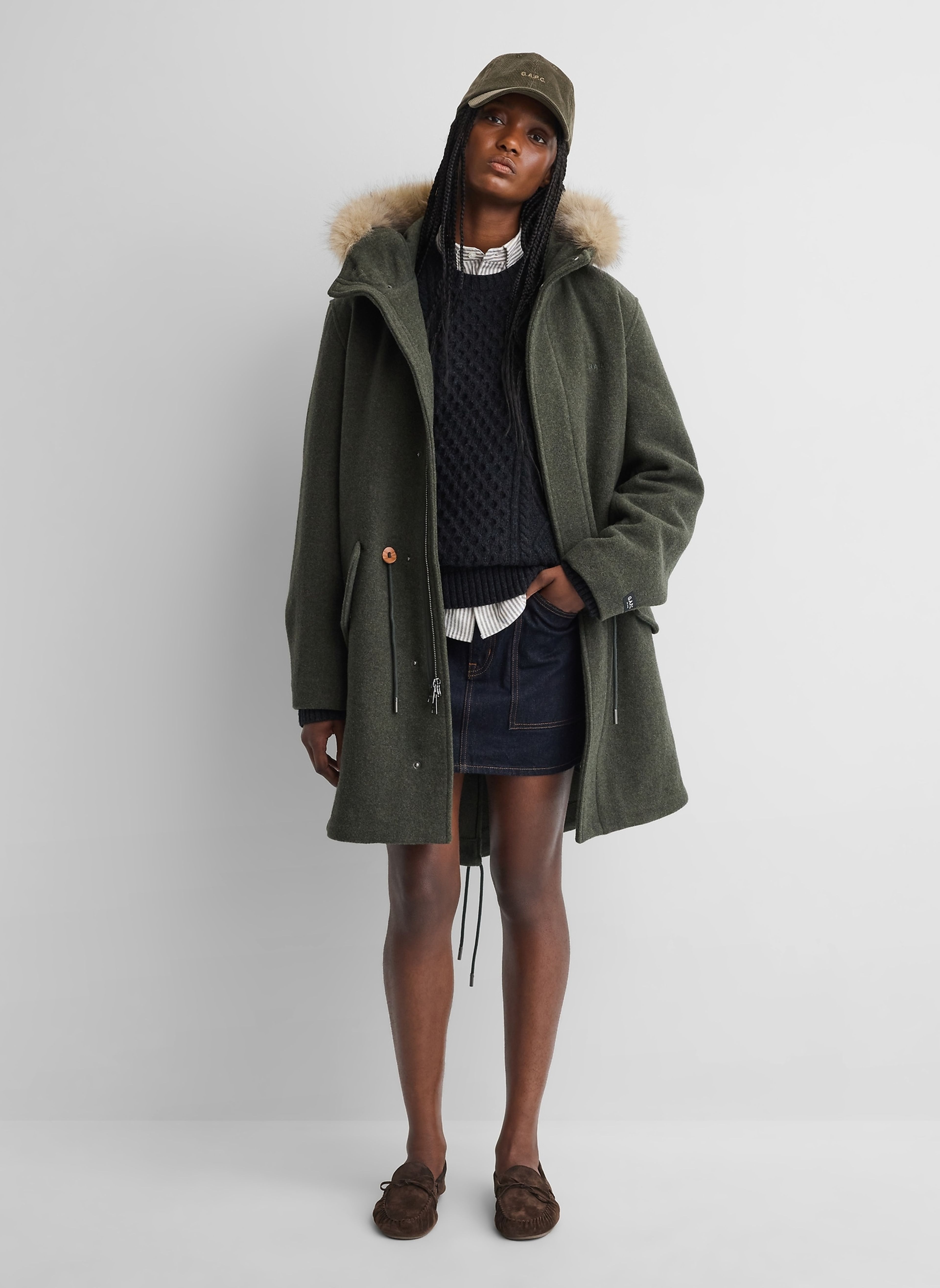 Oversize parka van wolmix Gap × A.P.C. unisex - 005