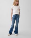 Kinder High Rise Flare Jeans-Donkerblauw - 001