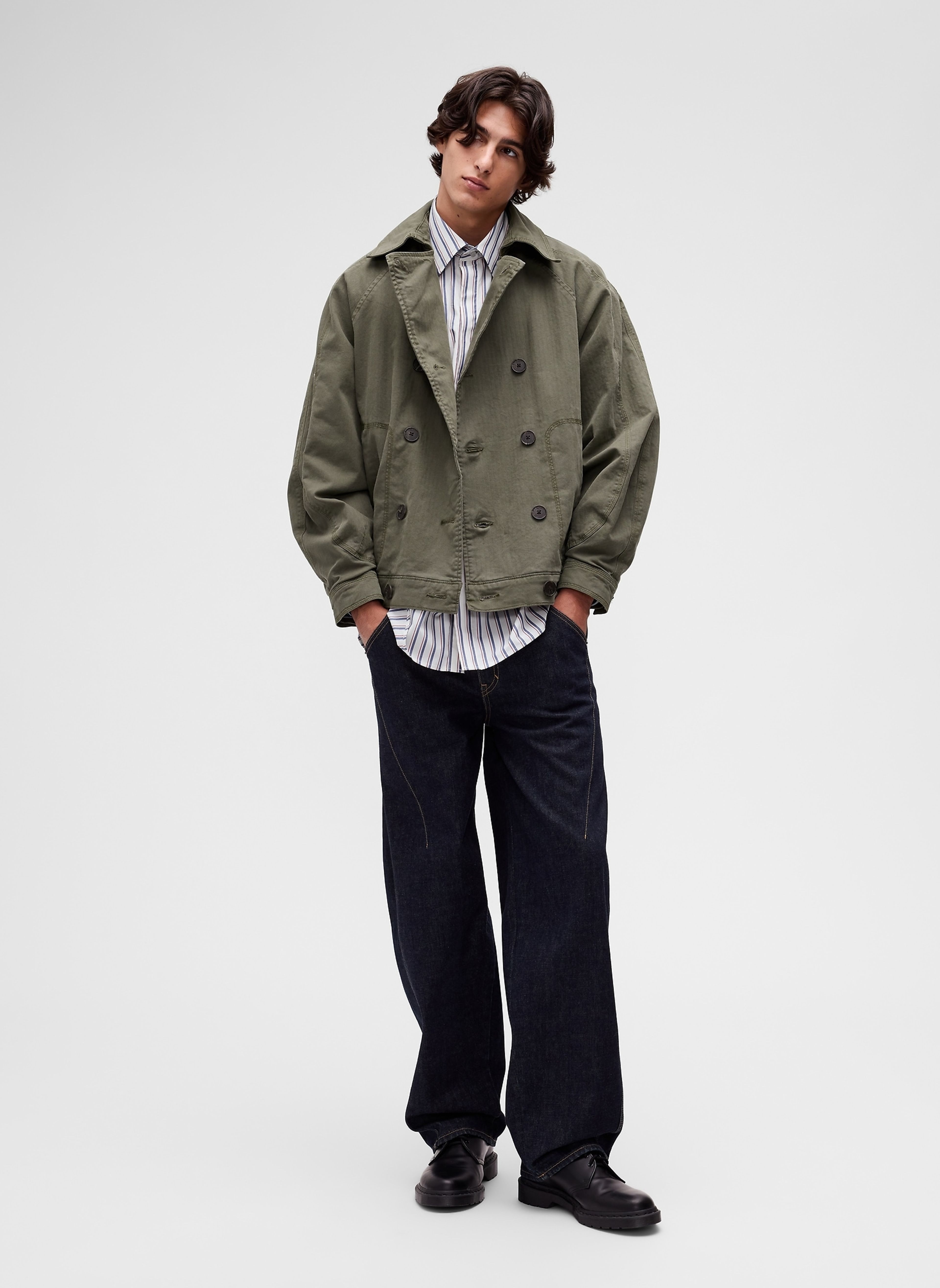 Popelínová košeľa Big Shirt GapStudio by Zac Posen unisex - 003