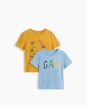 Baby T-Shirt mit Logo 2 Stk.-Mehrfarbig - 001