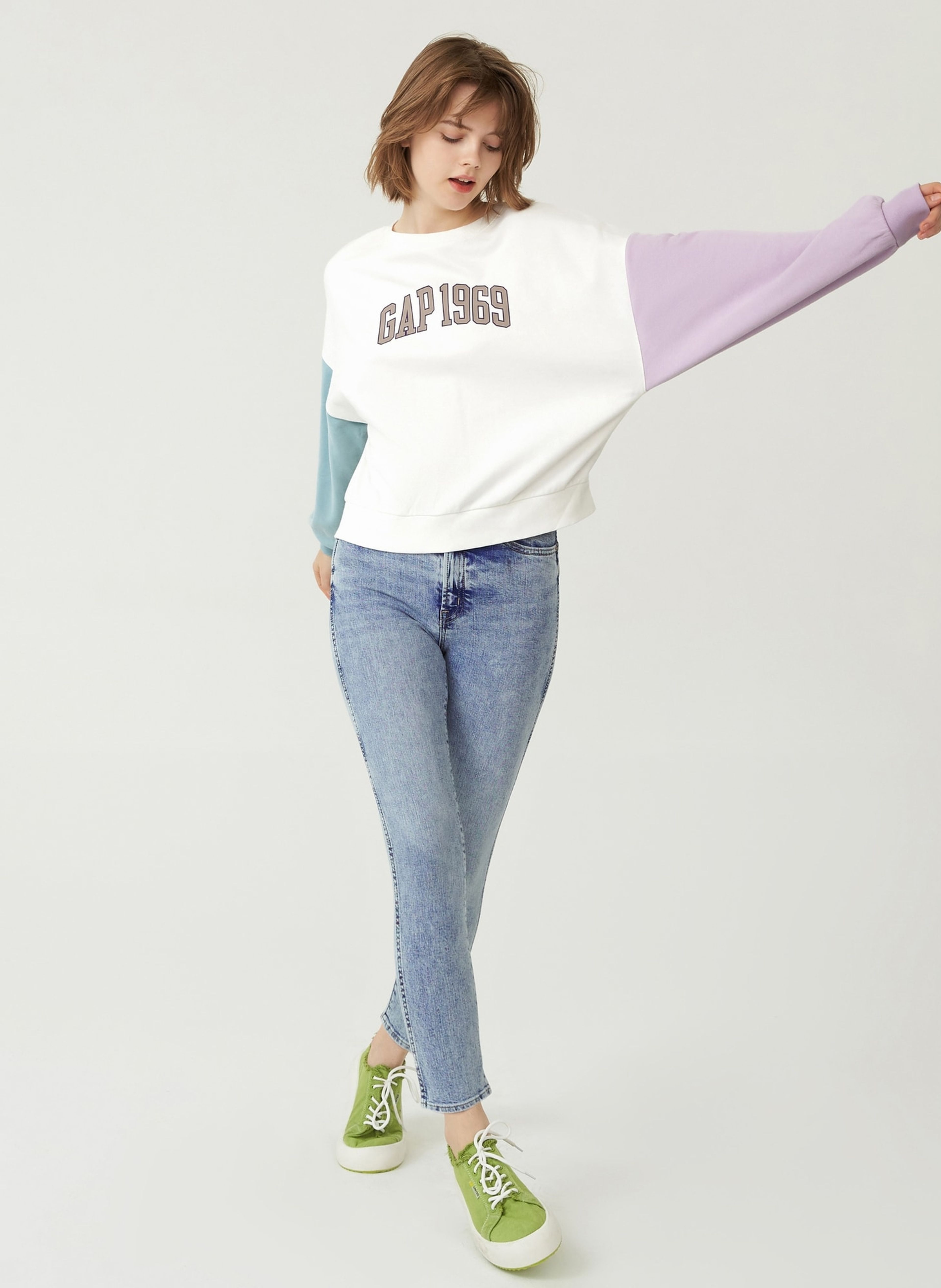 Jeans High Rise Slim Vintage Washwell - 003