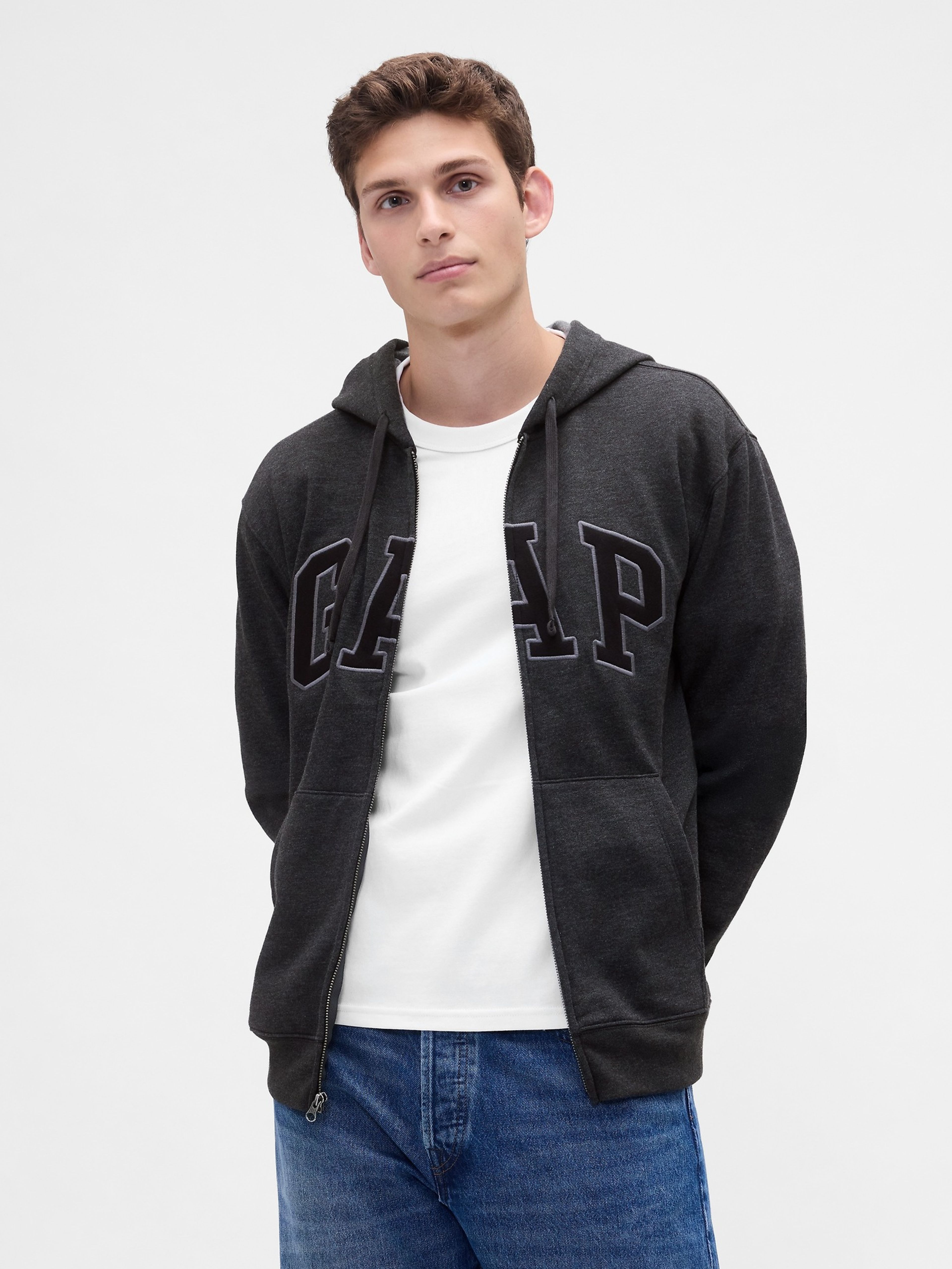 Herren-Sweatjacke mit Logo