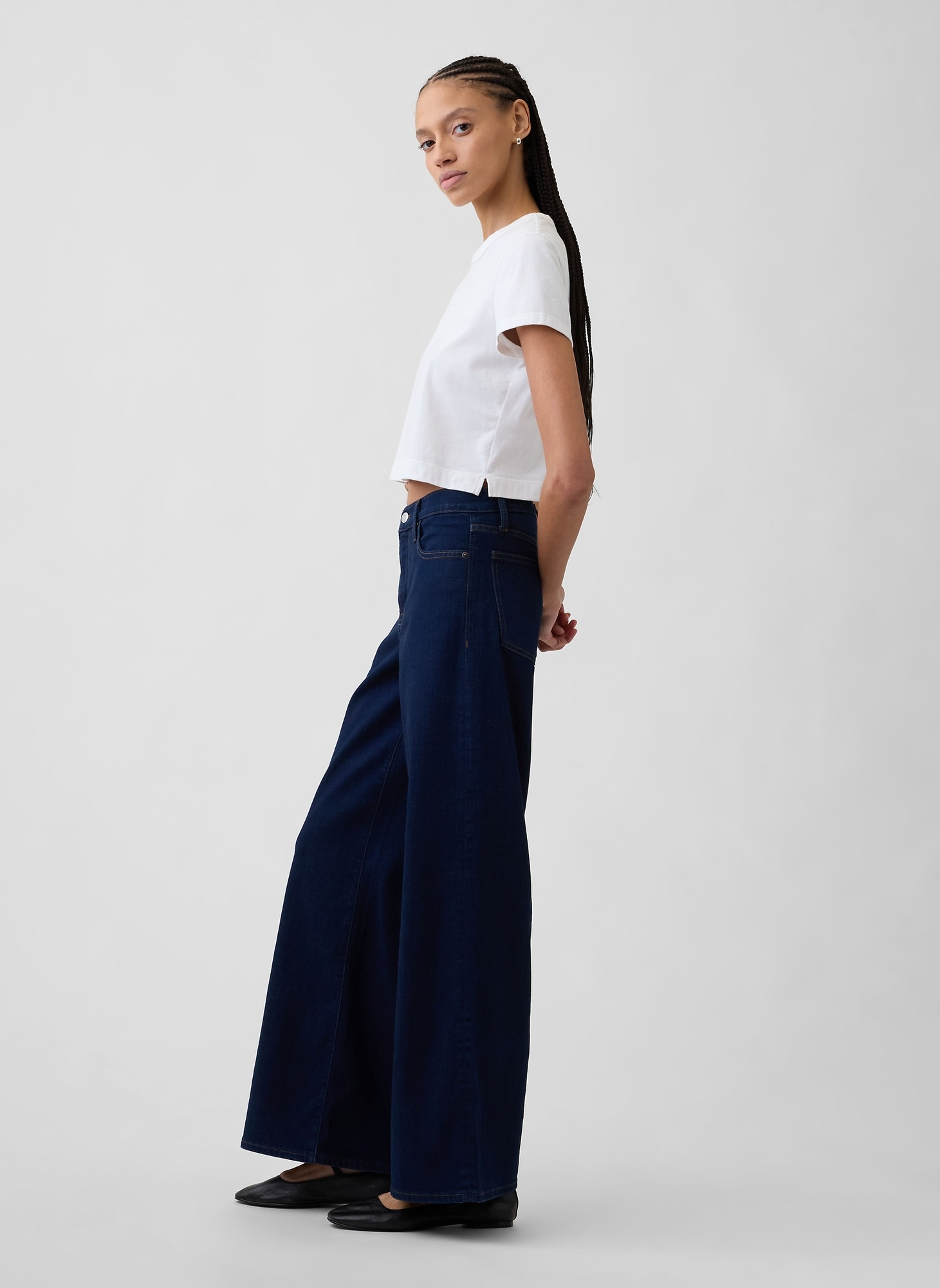 Jean Mid Rise Wide-Leg - 003