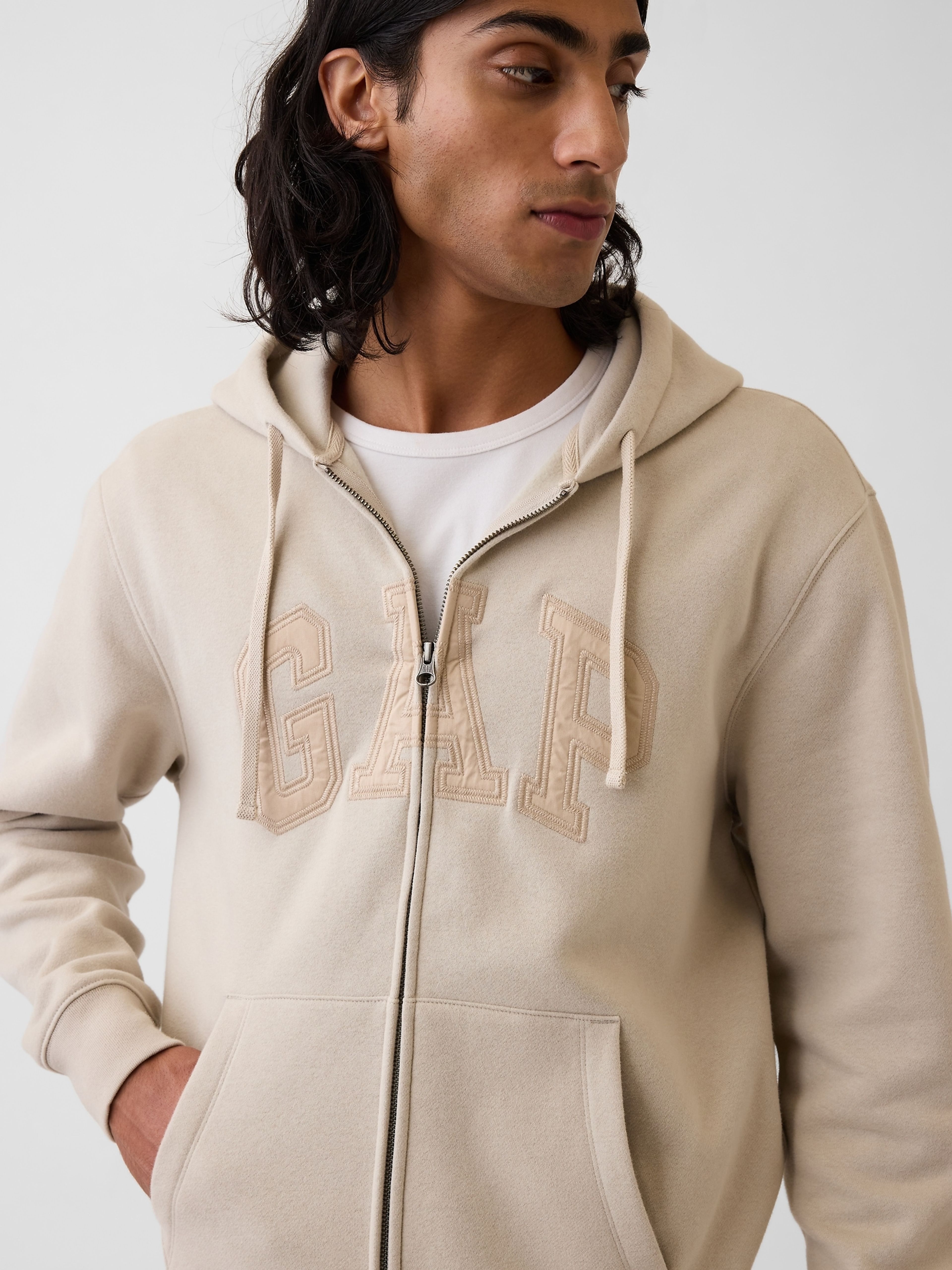 Sweat à capuche VintageSoft unisex avec logo - 004