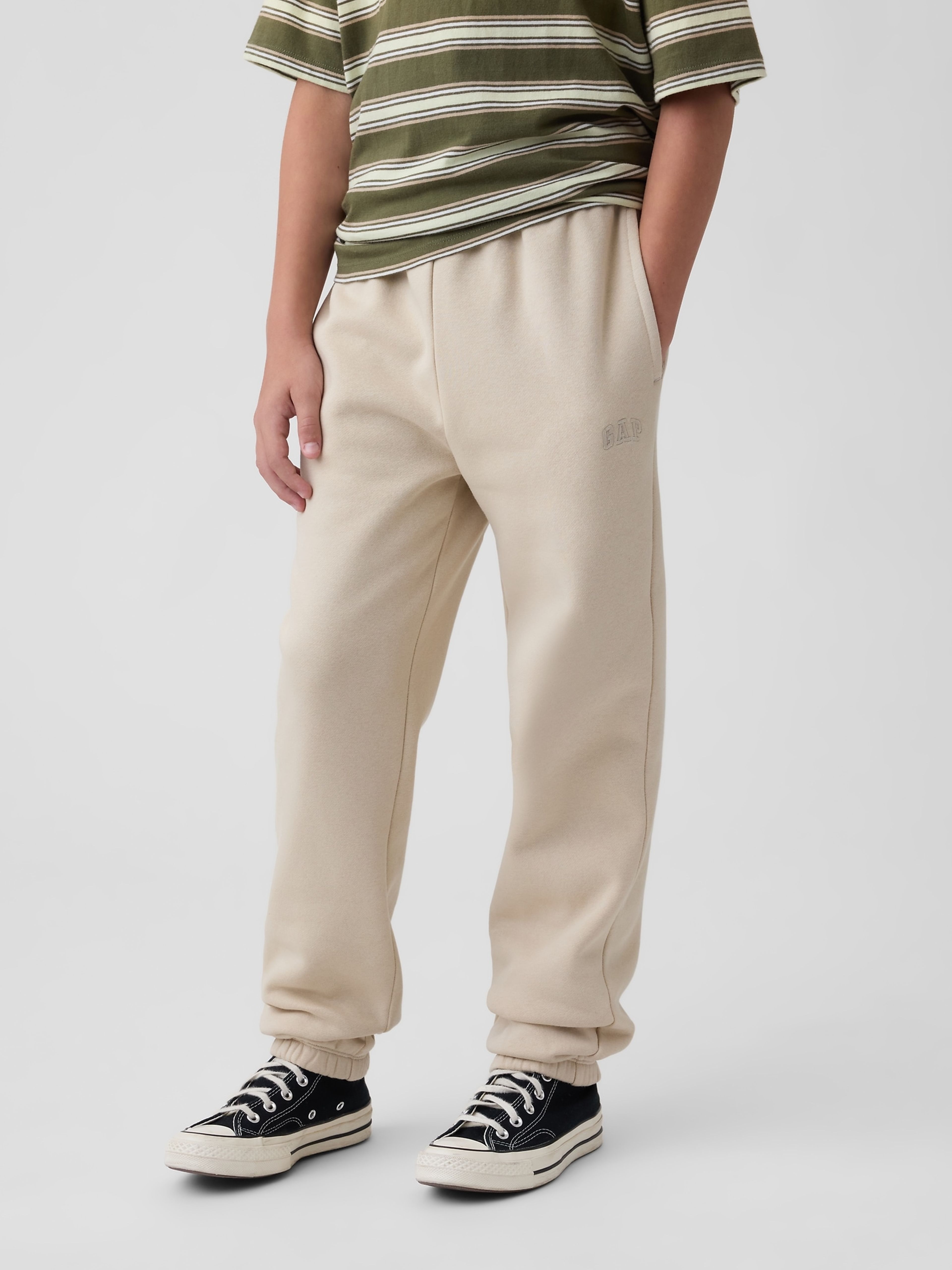 Pantaloni in felpa bambini VintageSoft con logo - 003