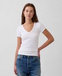 T-shirt stretch-Biały - 003