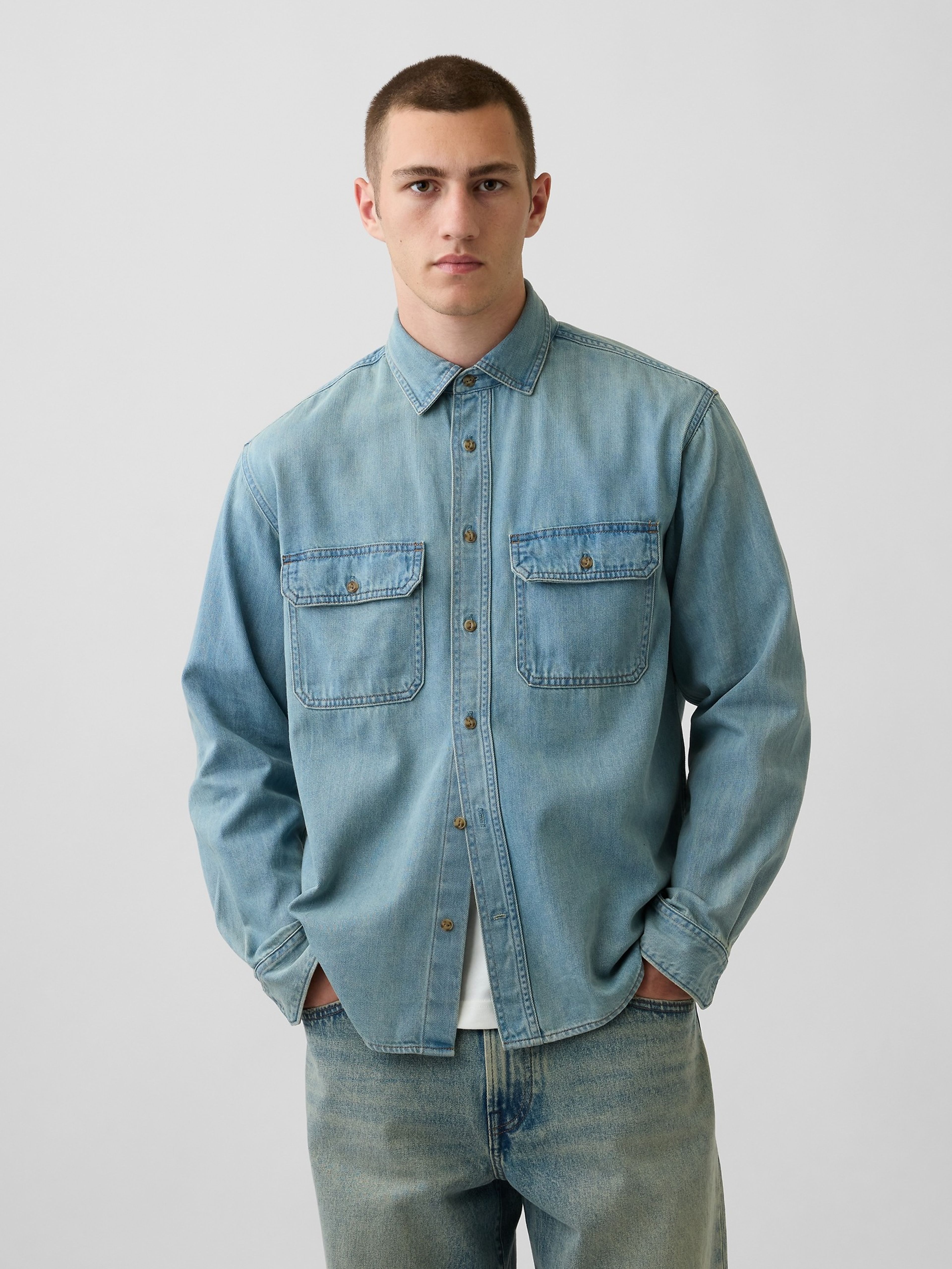 Koszula jeansowa UltraSoft - 001