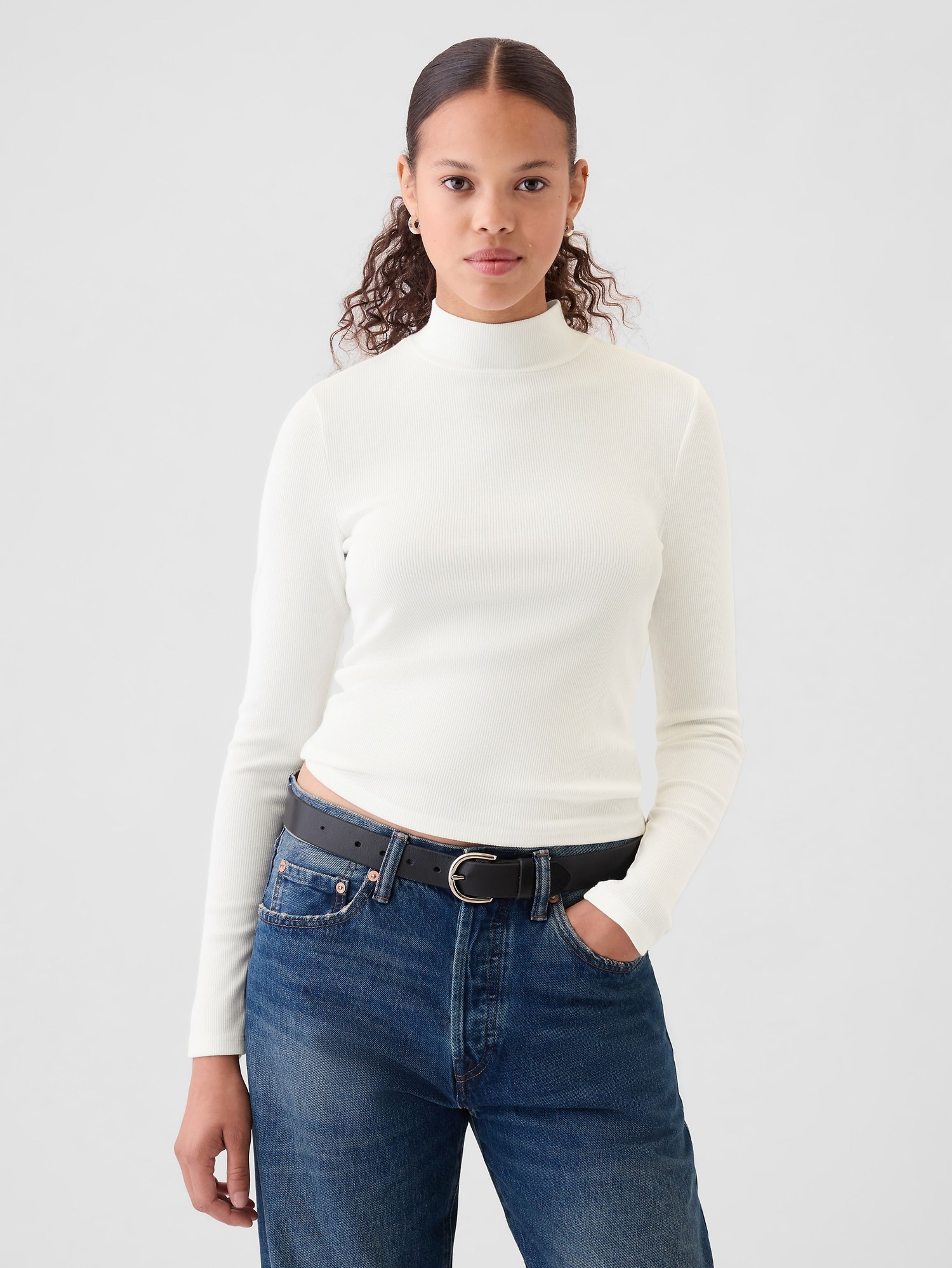 Geripptes Crop-Top